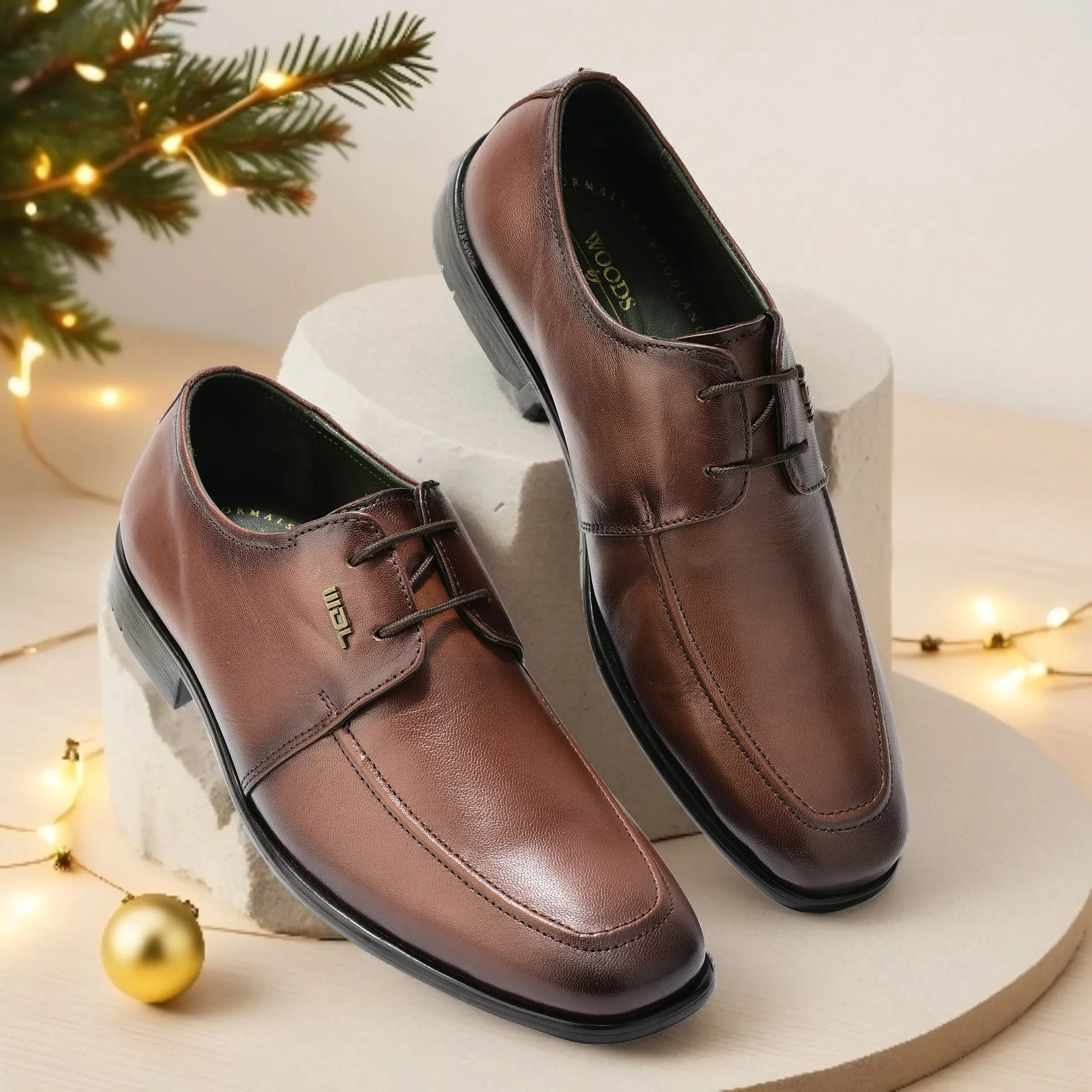 Brown Softy Goat Men Classics Lace Up Shoes - Thumbnail 9