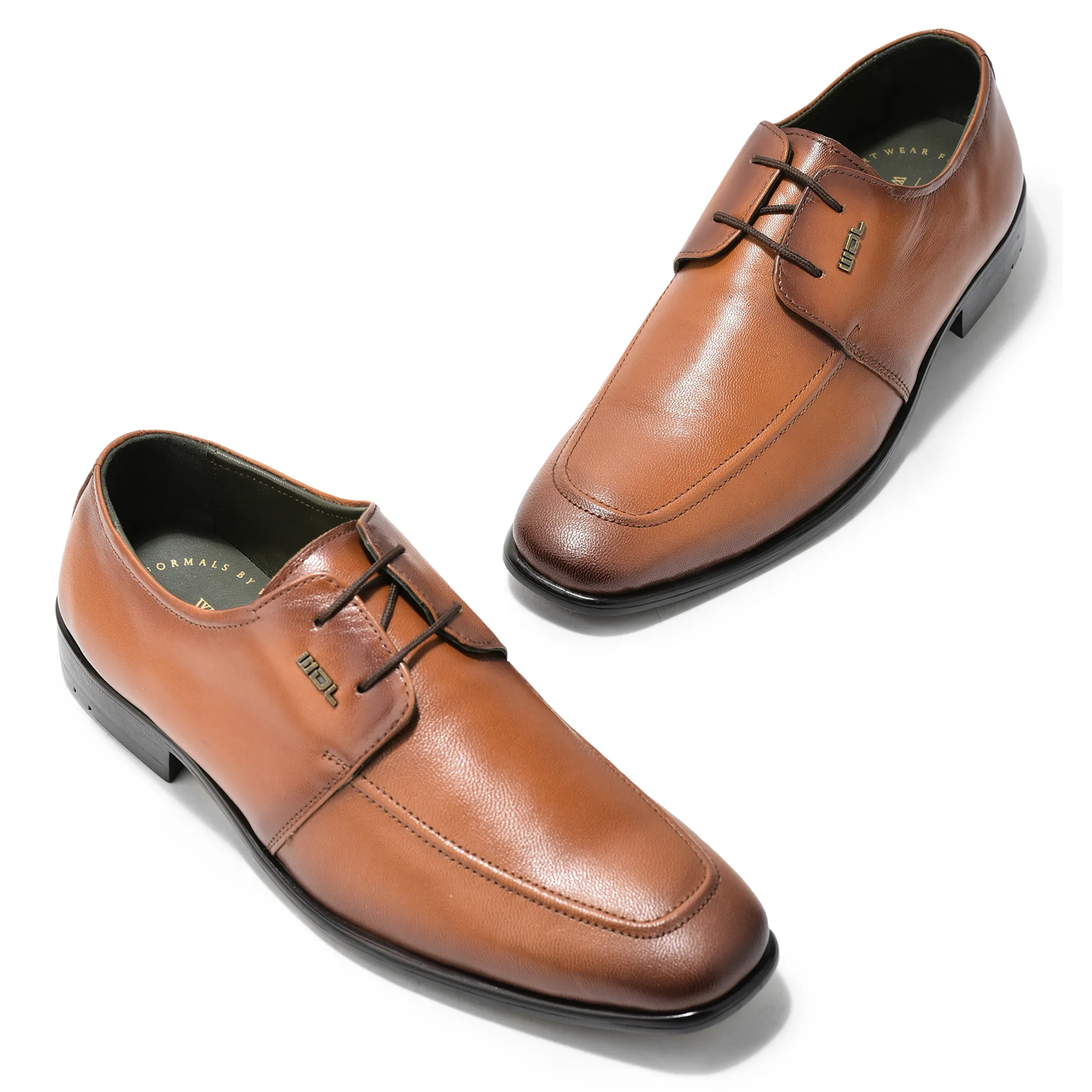 Tan Softy Goat Men Classics Lace Up Shoes - Thumbnail 2