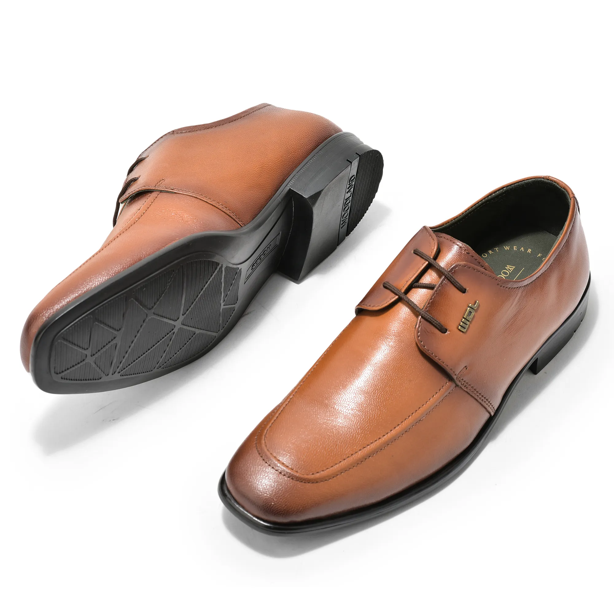 Tan Softy Goat Men Classics Lace Up Shoes - Thumbnail 5