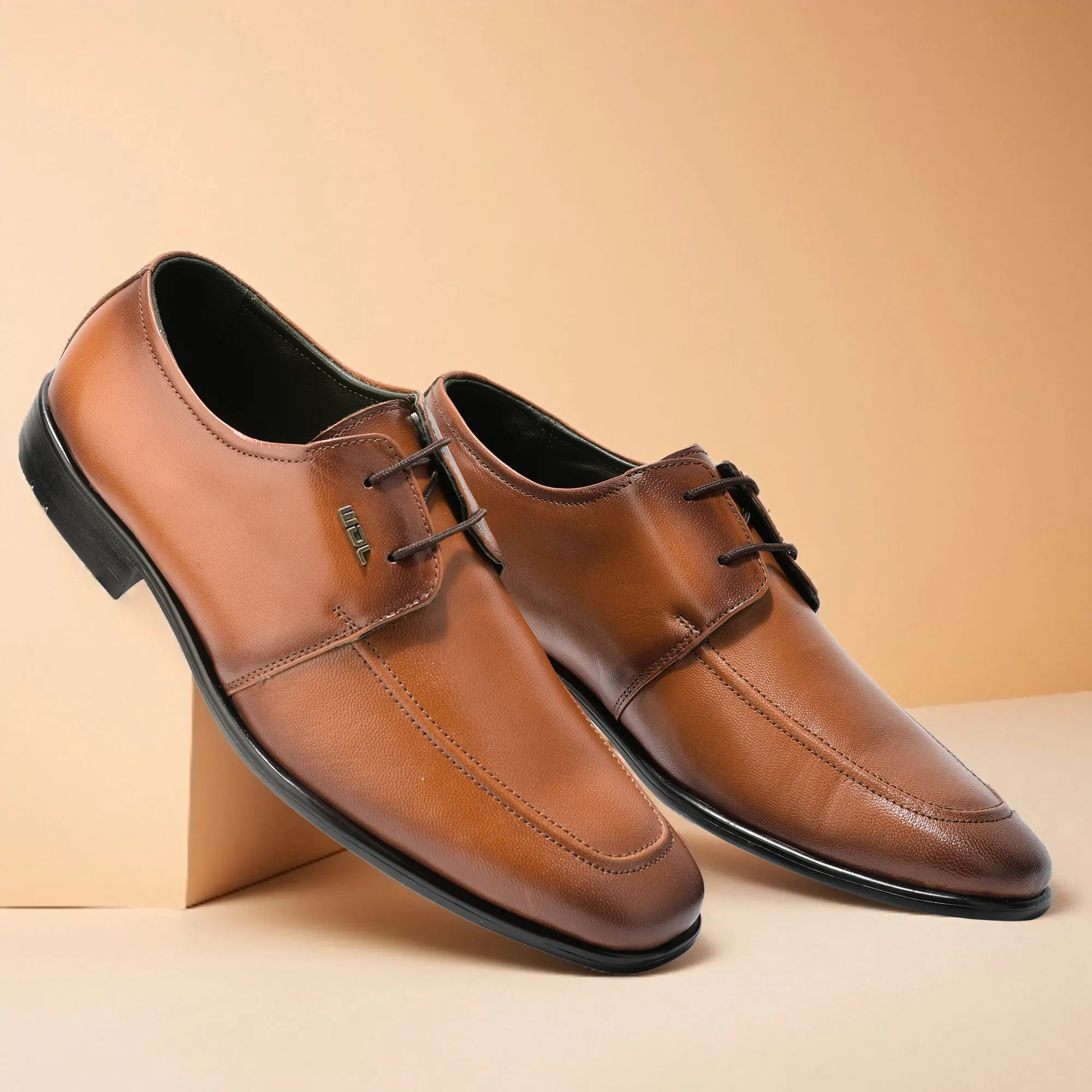 Tan Softy Goat Men Classics Lace Up Shoes - Thumbnail 9