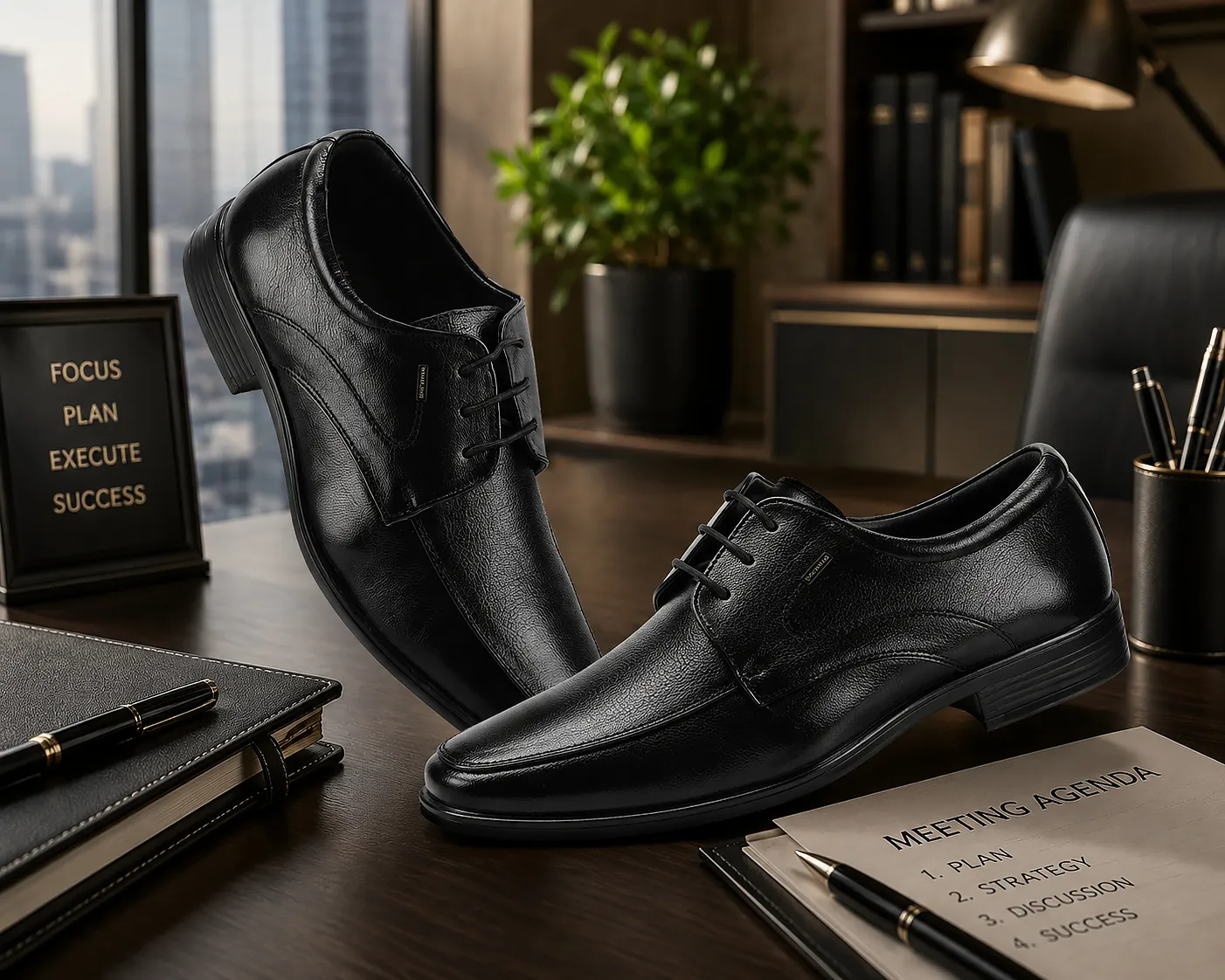 woodland-men-black-softy-goat-leather-classic-lace-up-shoes