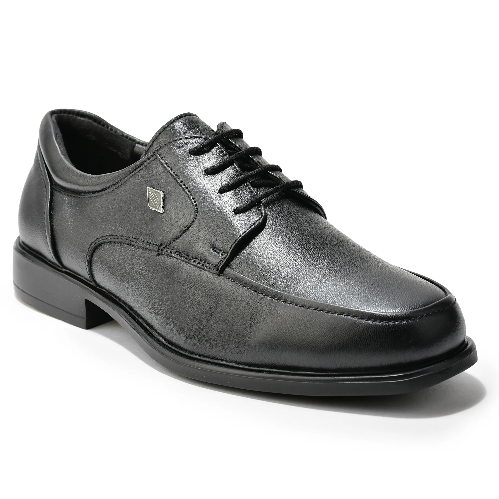 Woodland Black Men Leather Lace-Up Shoes - Thumbnail 3
