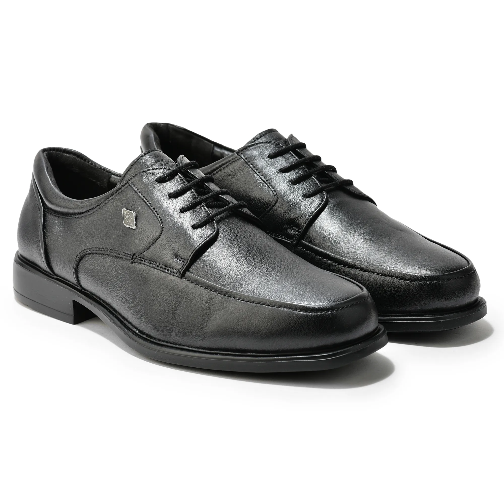 Woodland Black Men Leather Lace-Up Shoes - Thumbnail 7