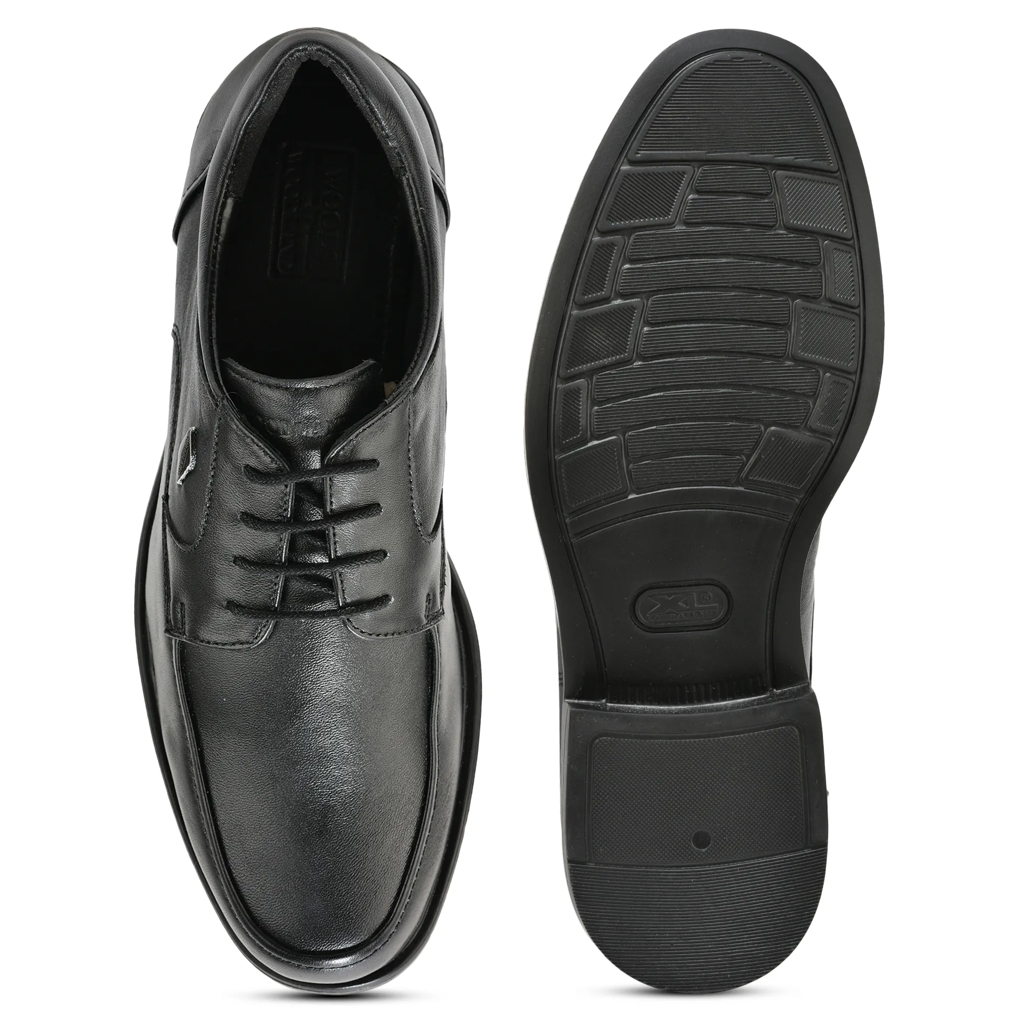 Woodland Black Men Leather Lace-Up Shoes - Thumbnail 8