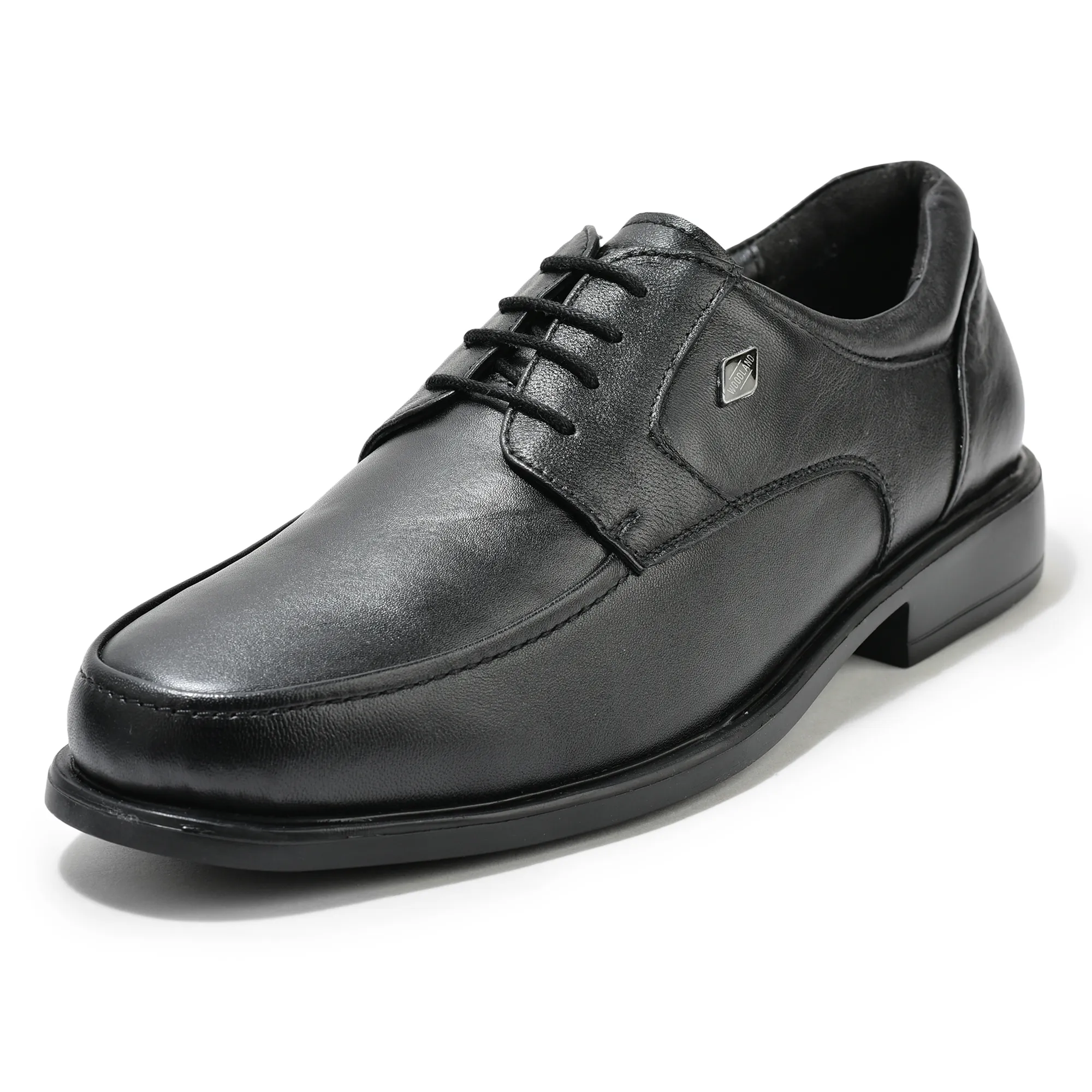 Woodland Black Men Leather Lace-Up Shoes - Thumbnail 11