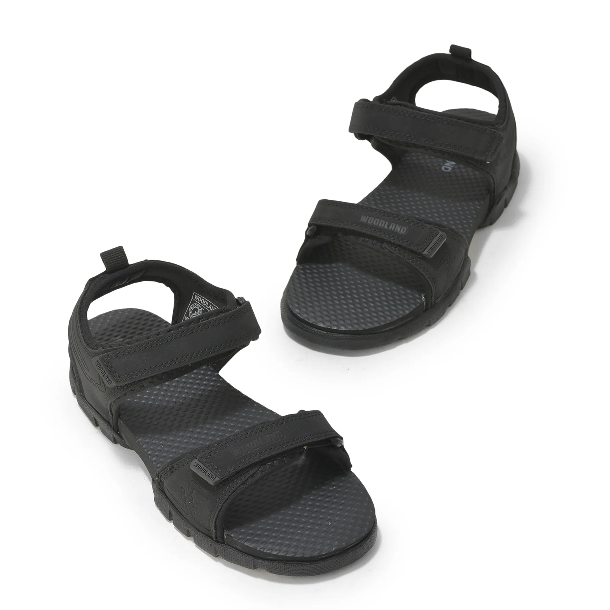 Woodland Juniors Black Motion Secure Sandals - Thumbnail 4