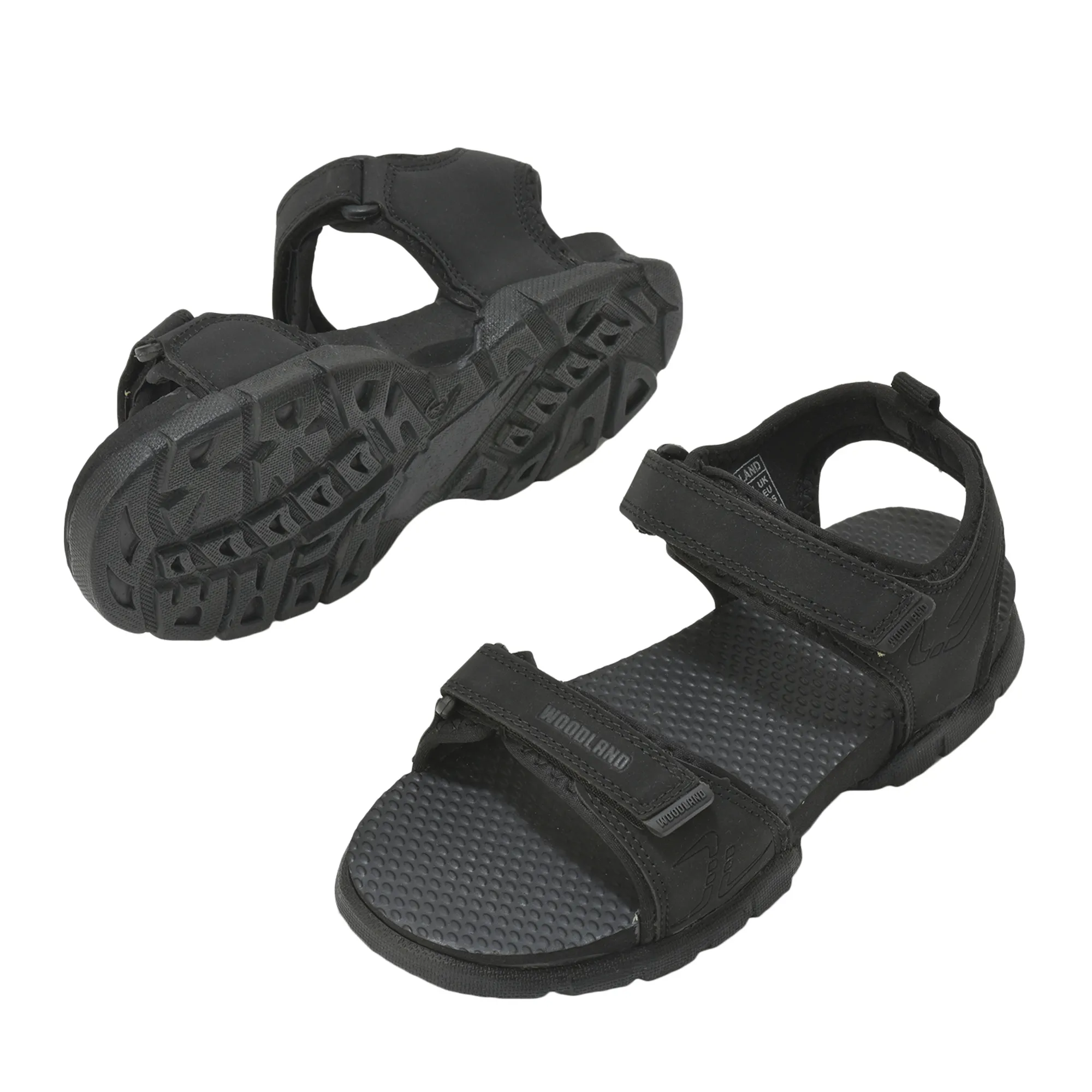 Woodland Juniors Black Motion Secure Sandals - Thumbnail 6