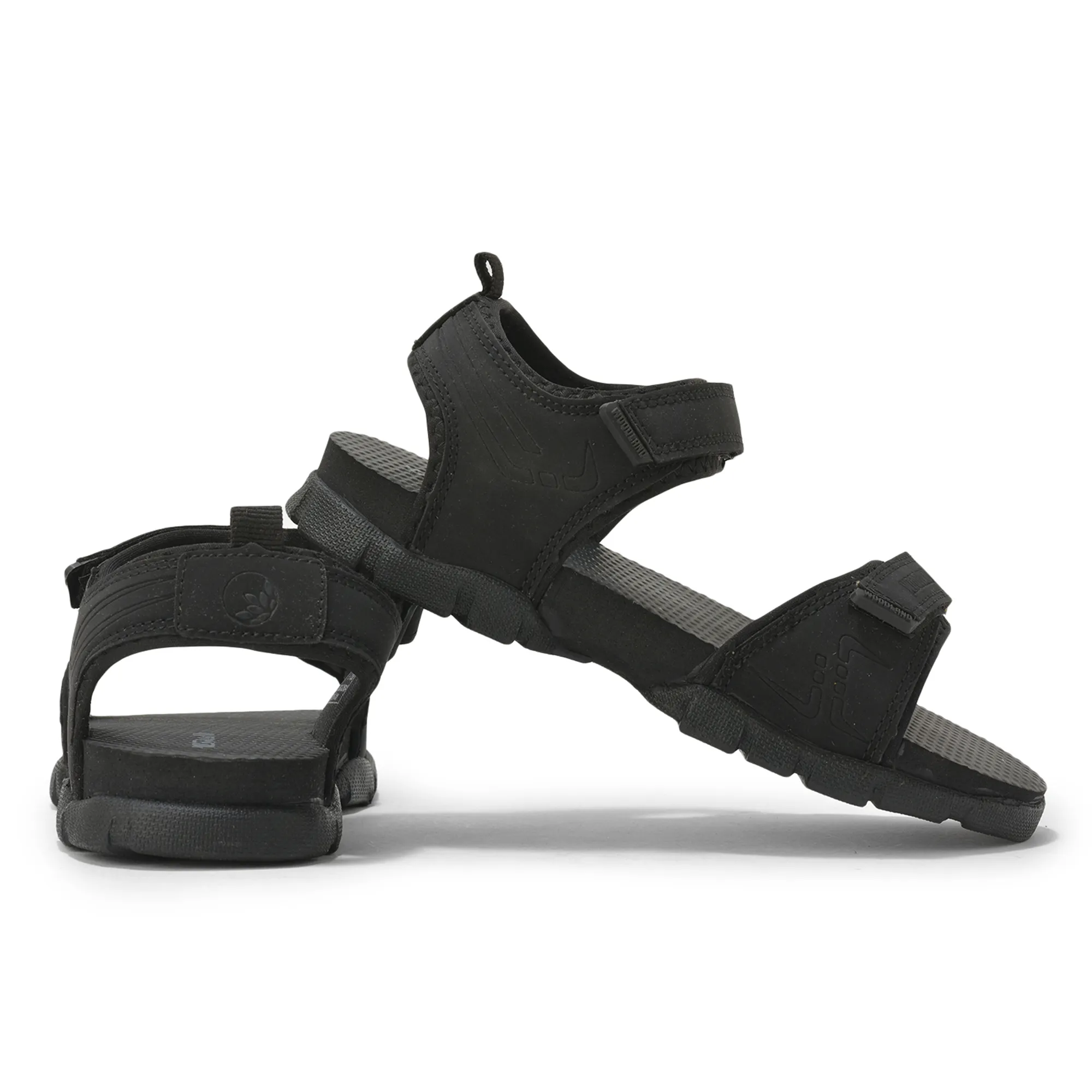 Woodland Juniors Black Motion Secure Sandals - Thumbnail 10