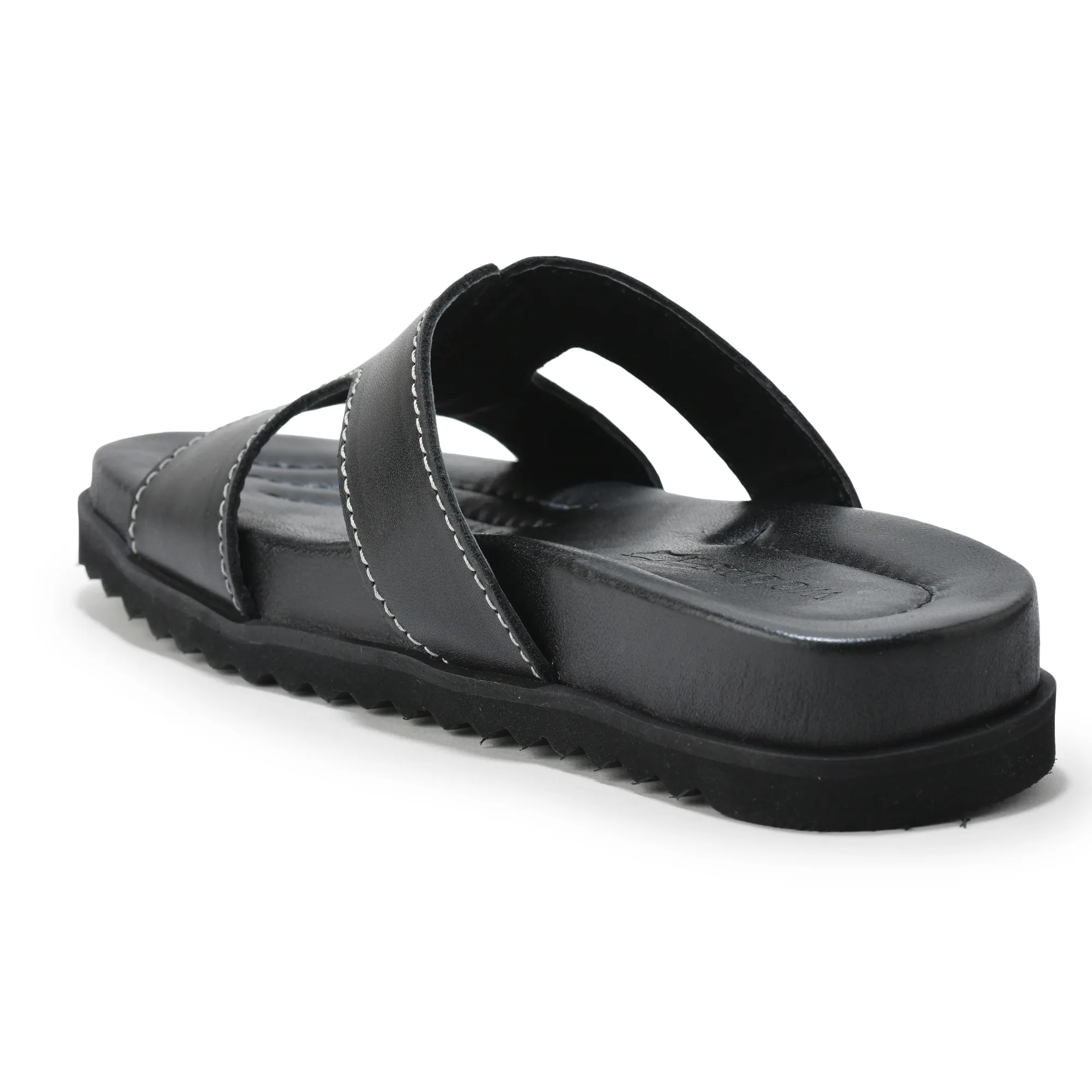 Woodland Soft Nappa Black Ladies Slipper - Thumbnail 5