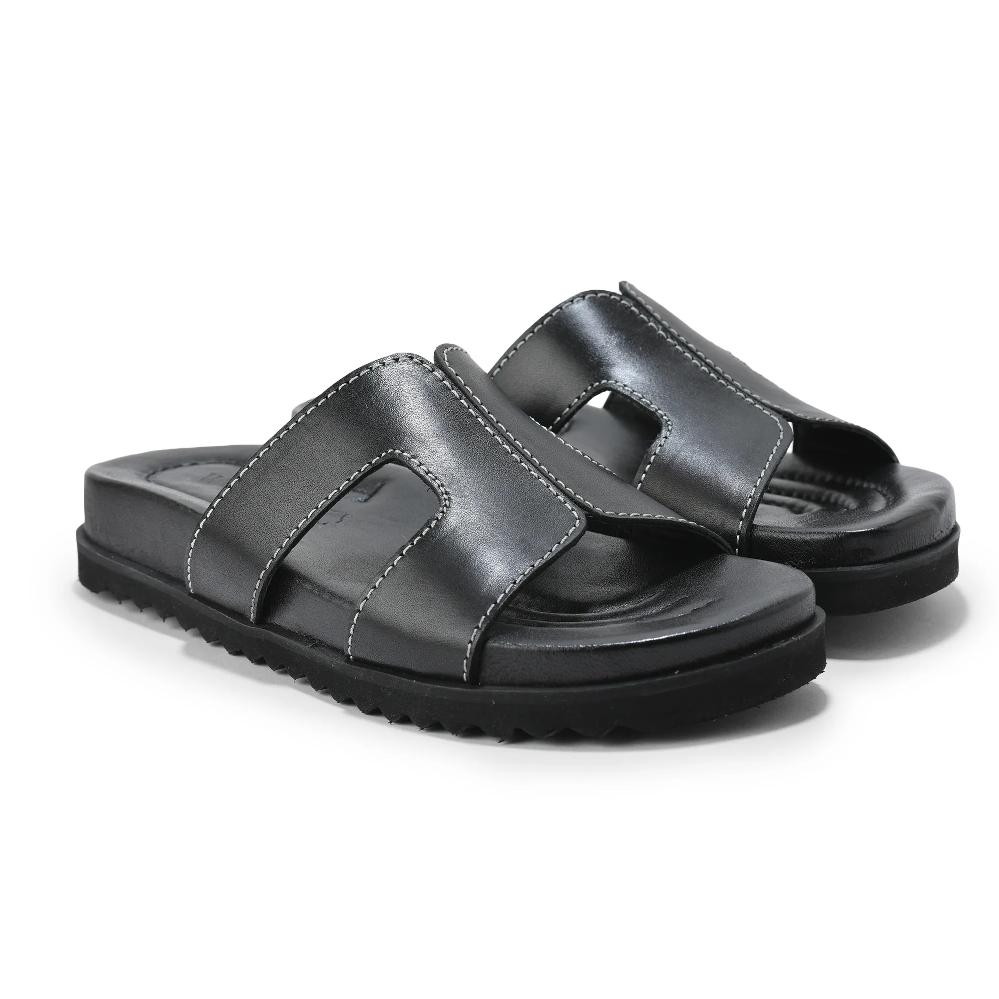 Woodland Soft Nappa Black Ladies Slipper - Thumbnail 6