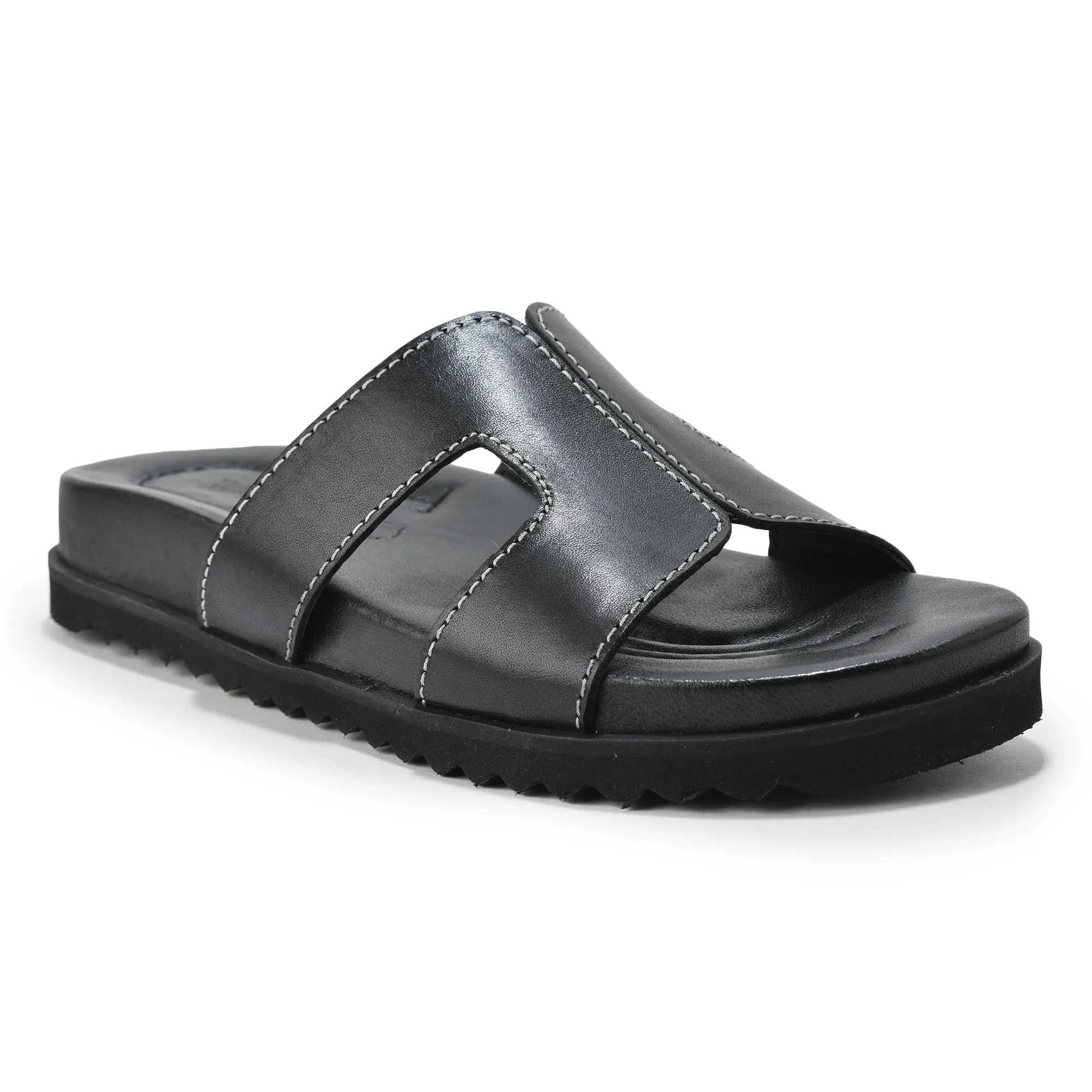 Woodland Soft Nappa Black Ladies Slipper - Thumbnail 8
