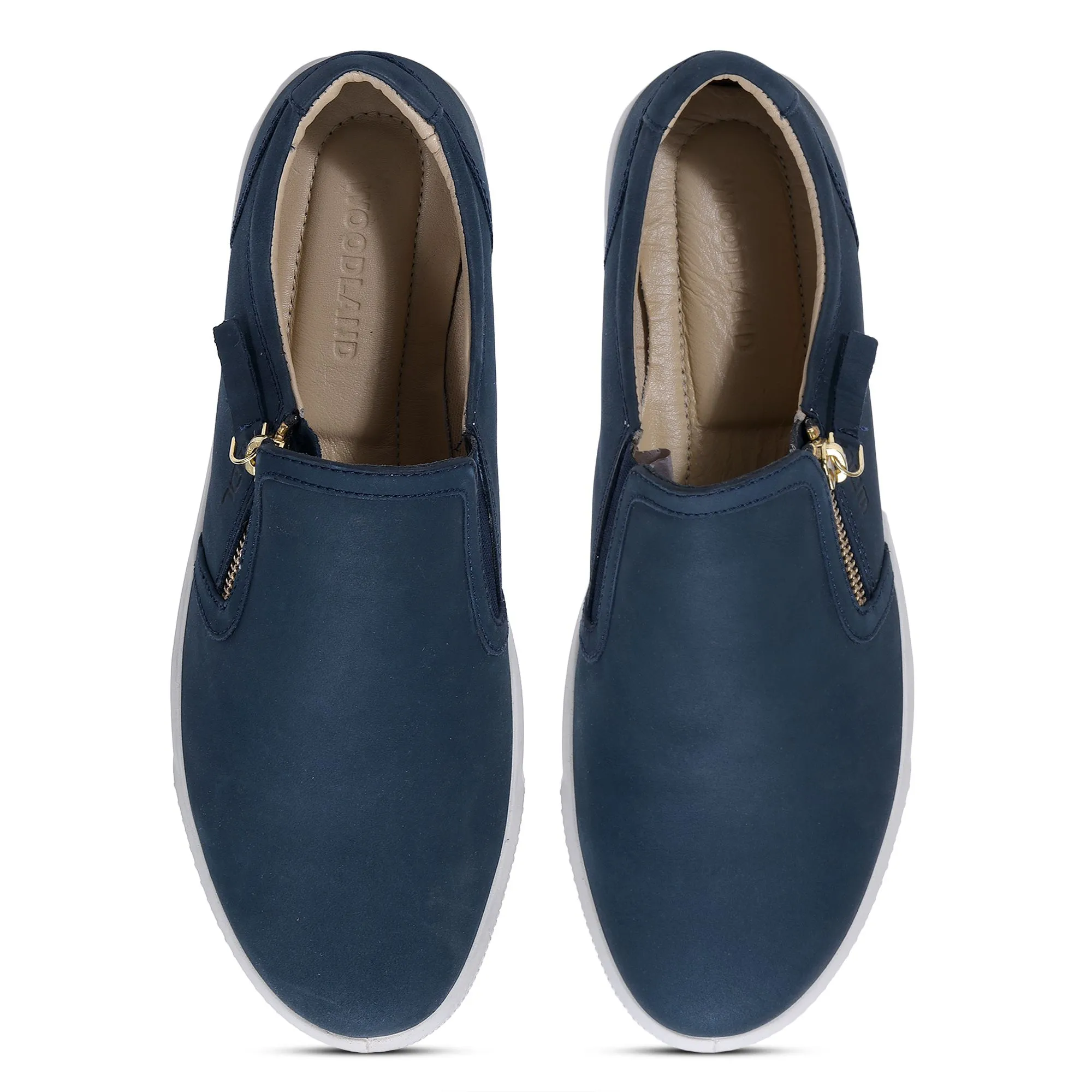 Woodland droyal blue Slip-on shoes for women - Thumbnail 3