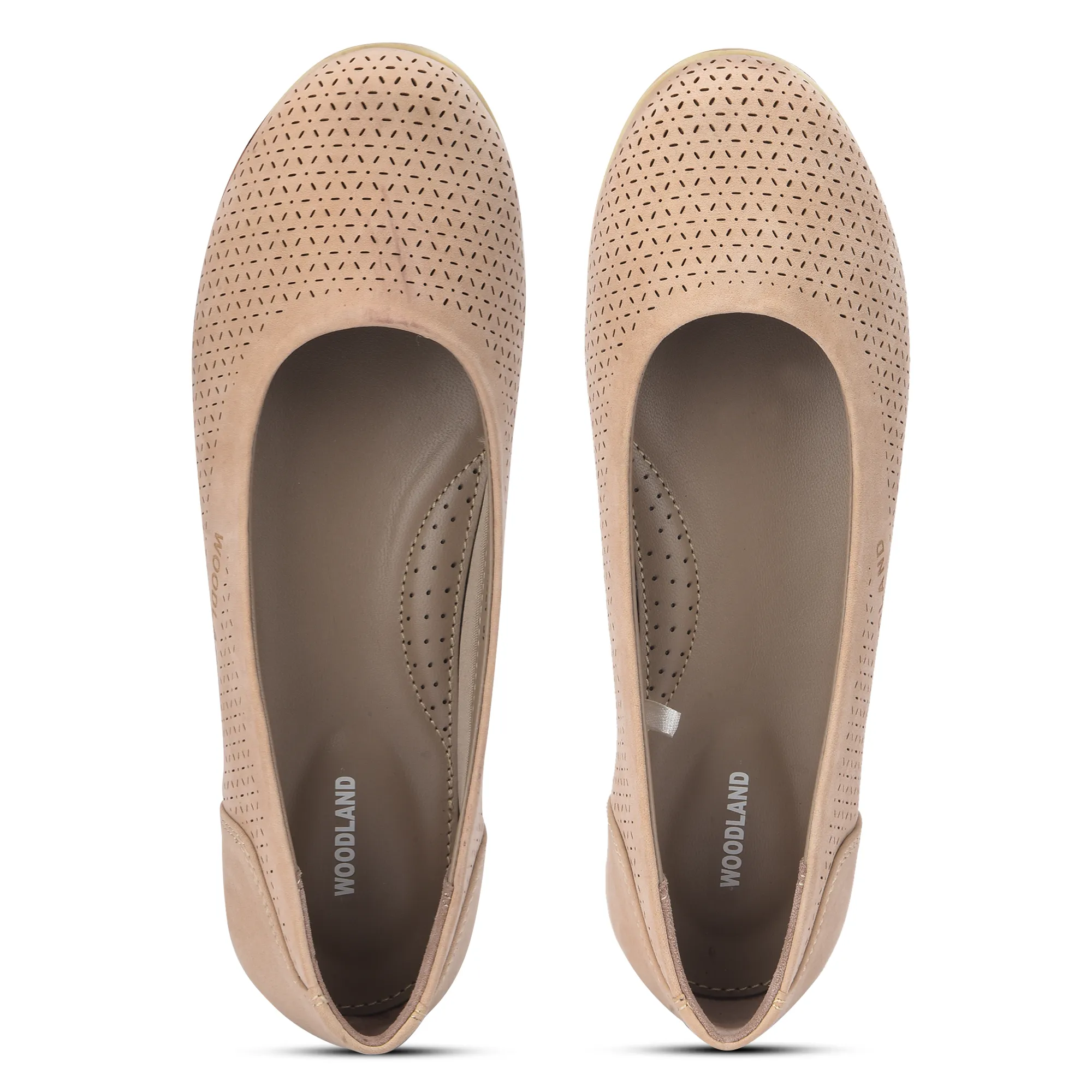 Woodland Women Beige Nubuk Comfort Bally - Thumbnail 4