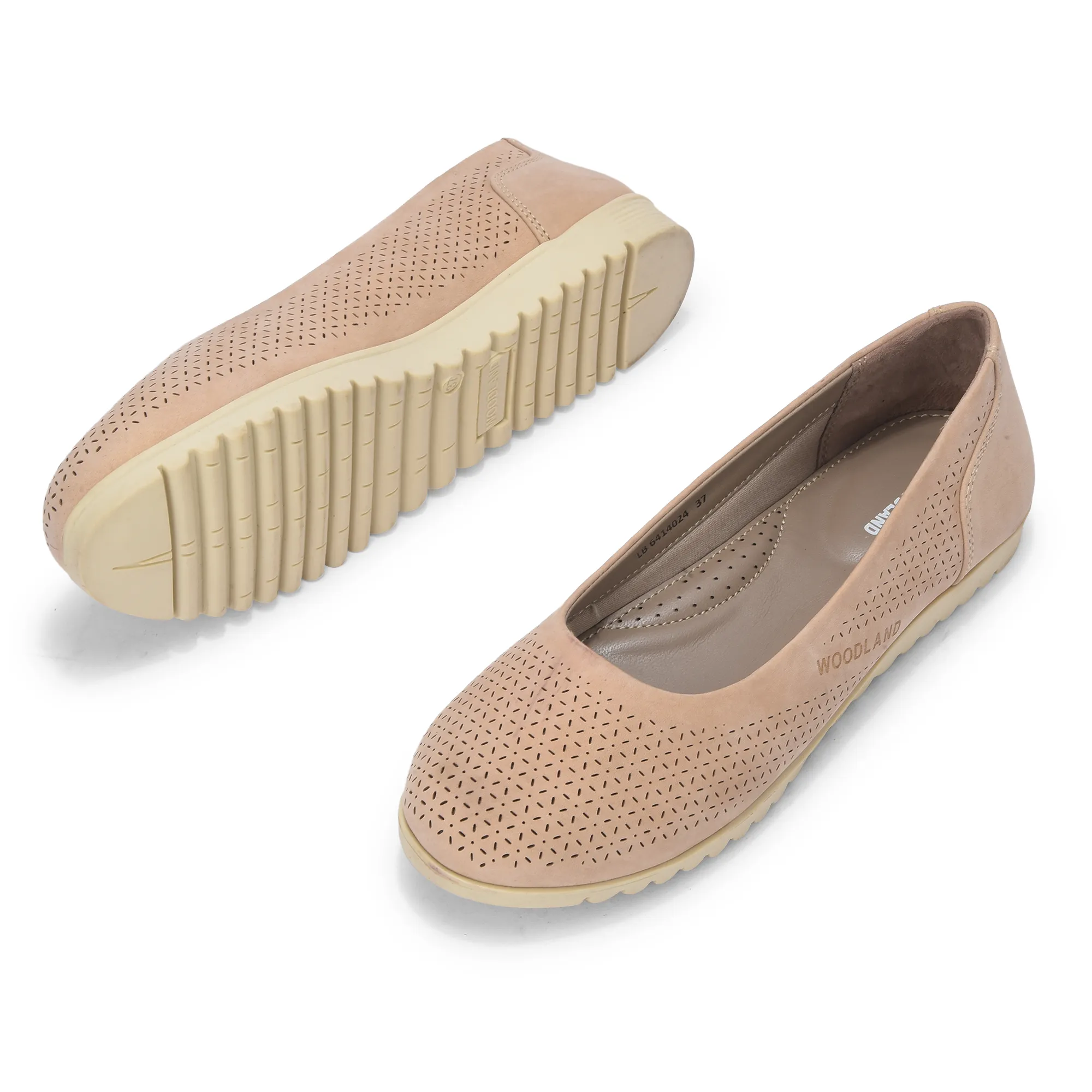 Woodland Women Beige Nubuk Comfort Bally - Thumbnail 5