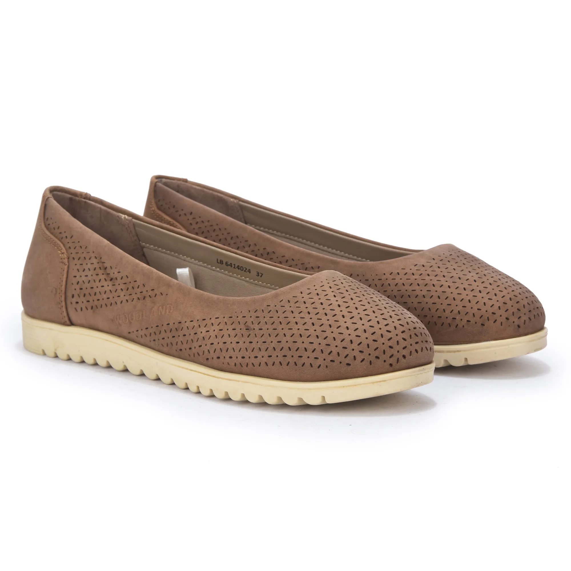 Woodland Women Brown Nubuk Comfort Bally - Thumbnail 7