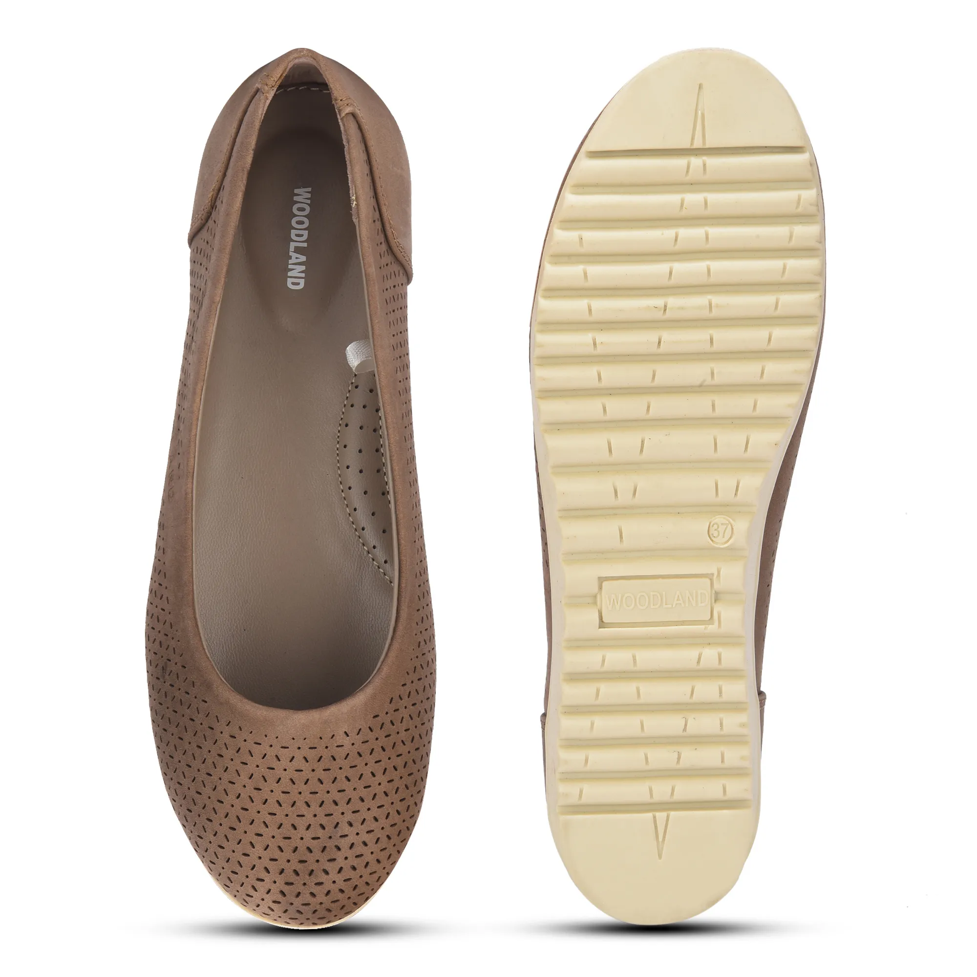 Woodland Women Brown Nubuk Comfort Bally - Thumbnail 8