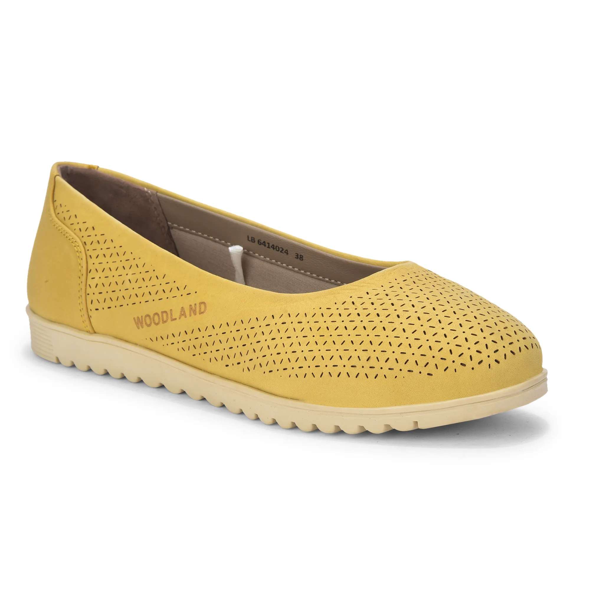 Woodland Women Mustard Nubuk Comfort Bally - Thumbnail 3