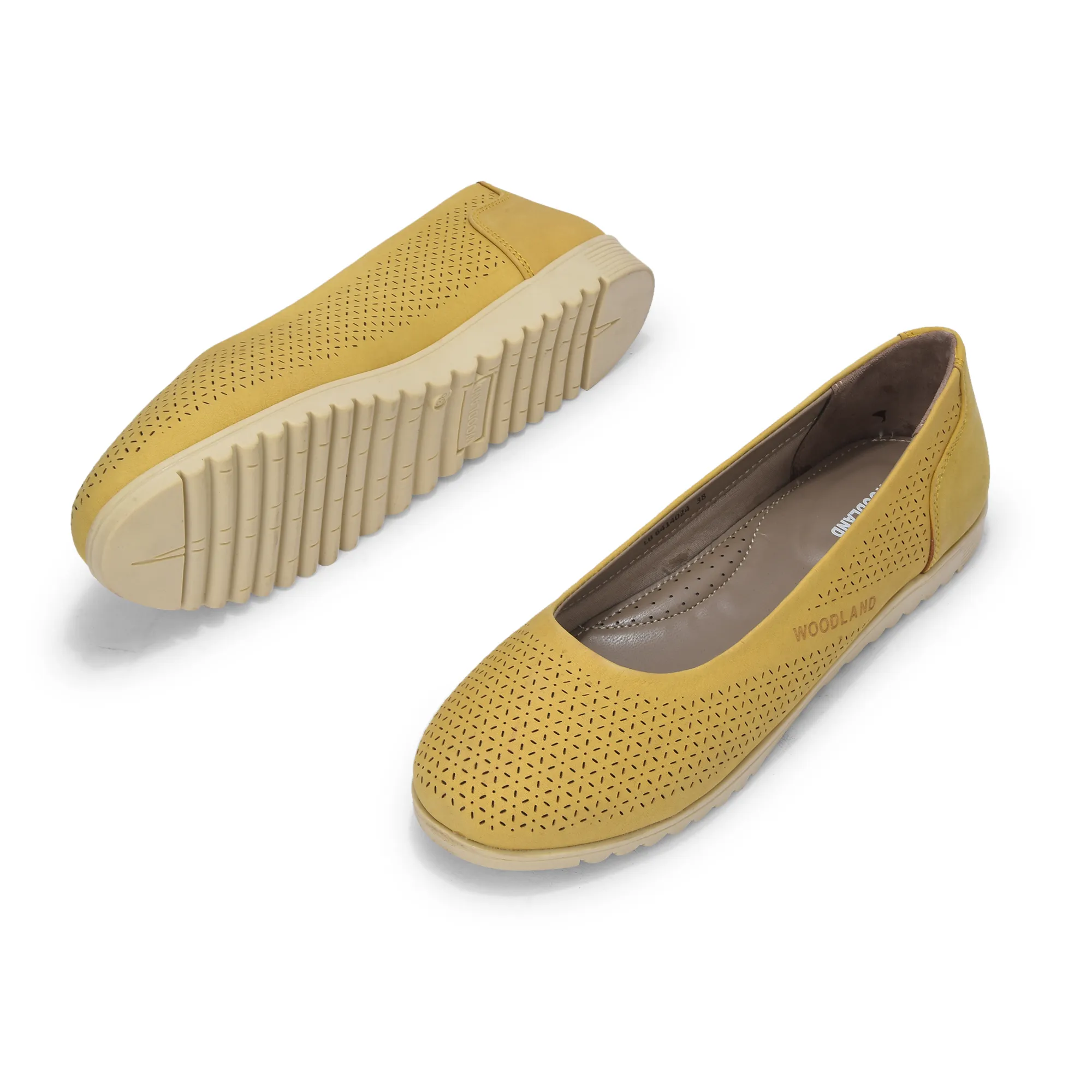 Woodland Women Mustard Nubuk Comfort Bally - Thumbnail 5