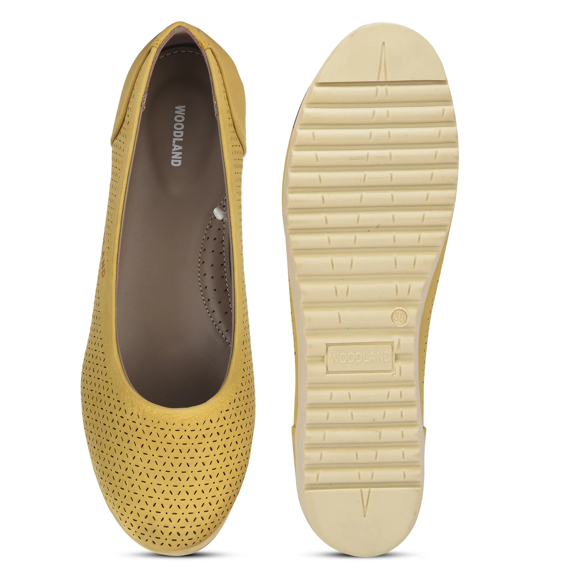 Woodland Women Mustard Nubuk Comfort Bally - Thumbnail 8