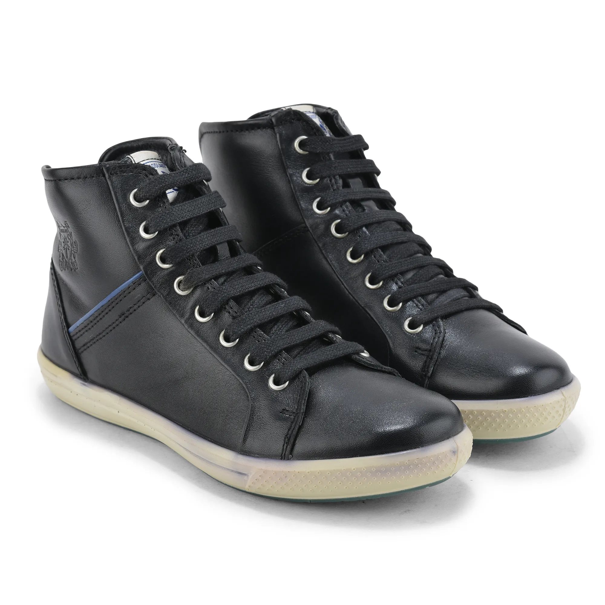 Woodland Women Black Softy Leather High-Top Boots - Thumbnail 8