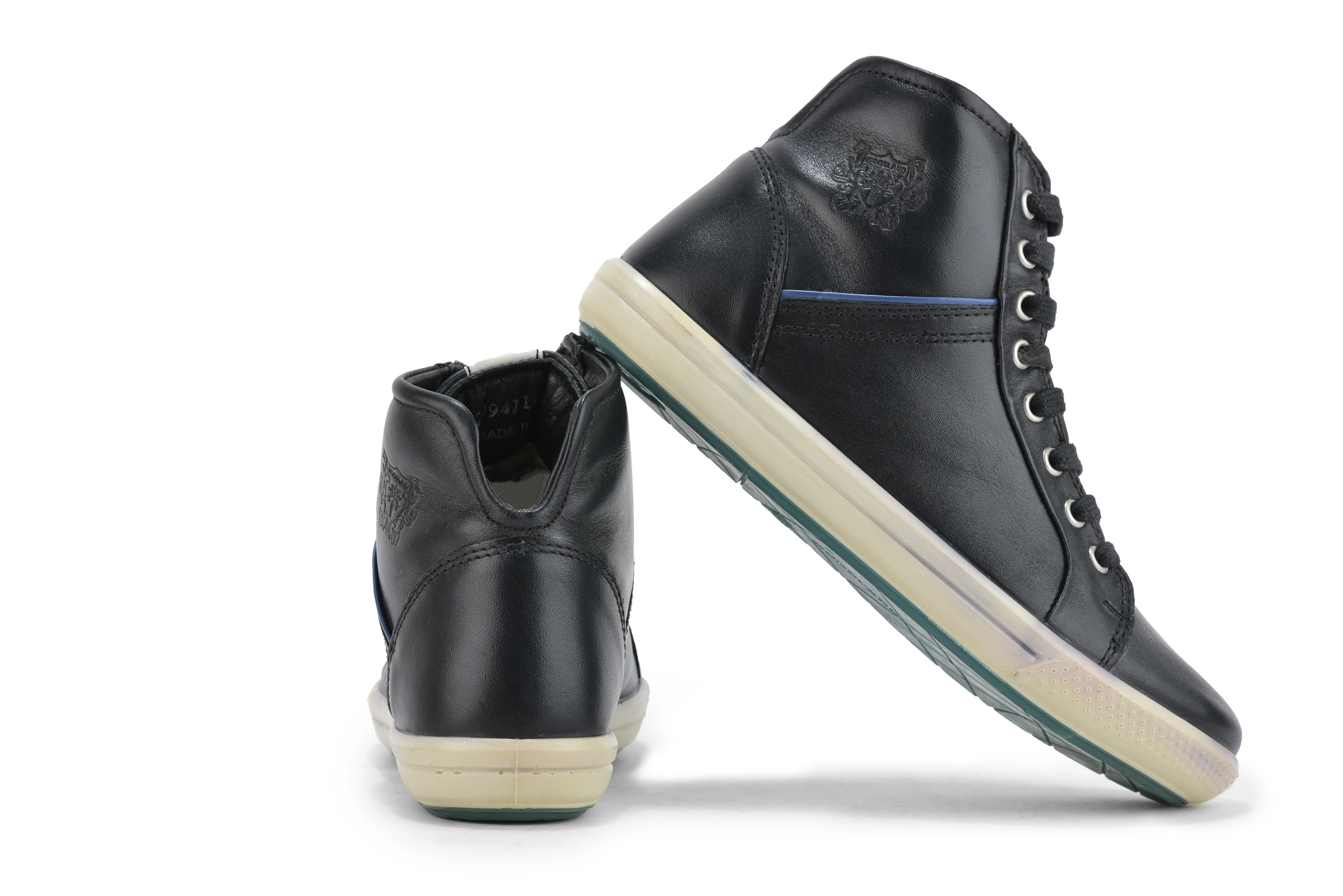 Woodland Women Black Softy Leather High-Top Boots - Thumbnail 10