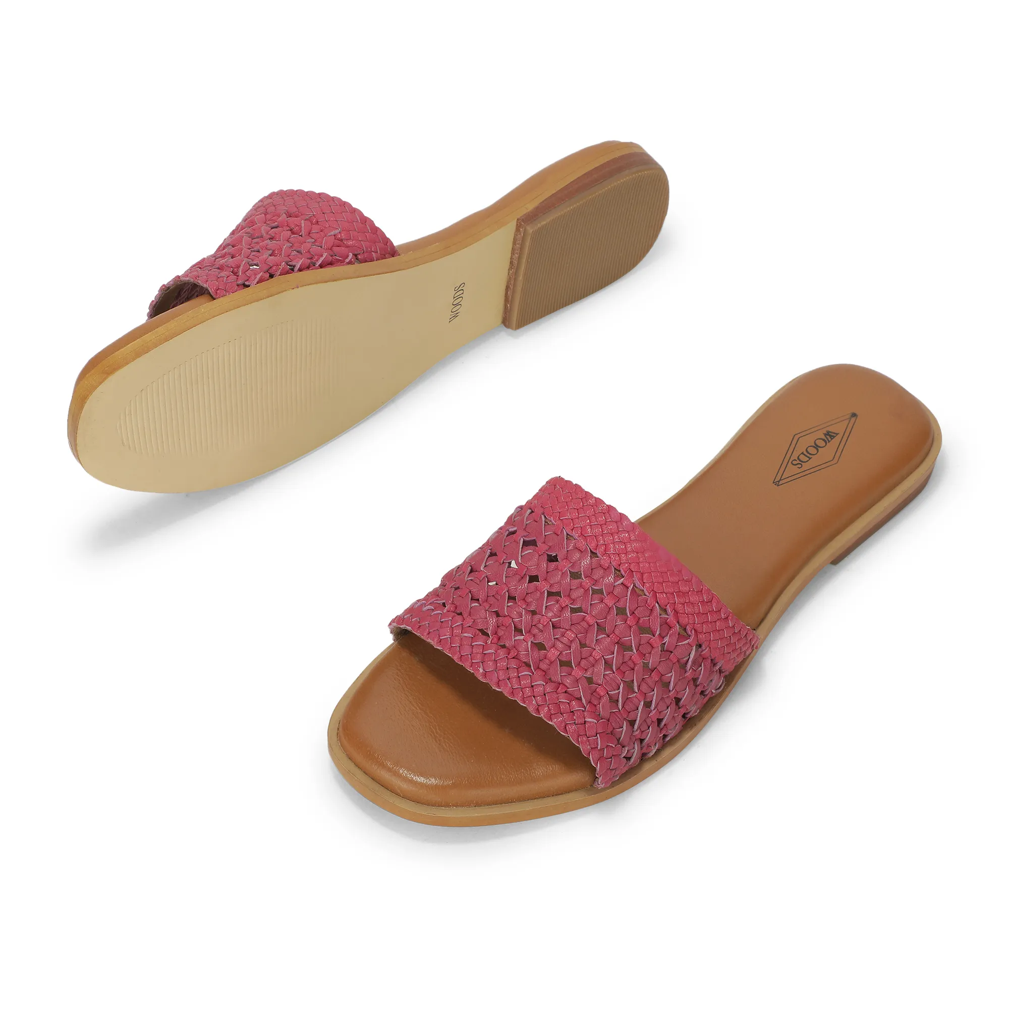 Woods  Elegant Fuschia Pink Ladies Slipper - Thumbnail 6