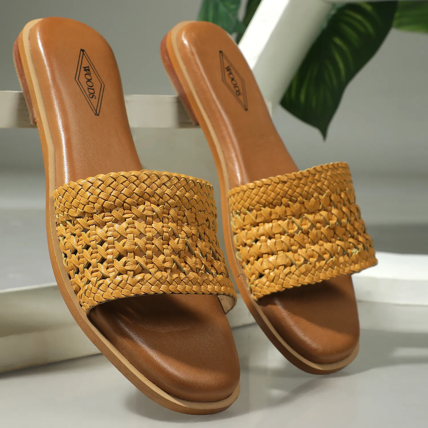 woods-elegant-yellow-ladies-slipper