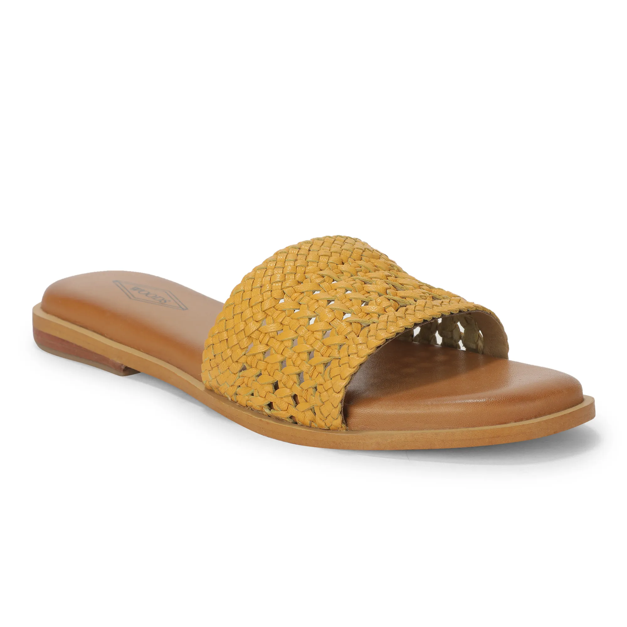 Woods  Elegant Yellow Ladies Slipper - Thumbnail 3