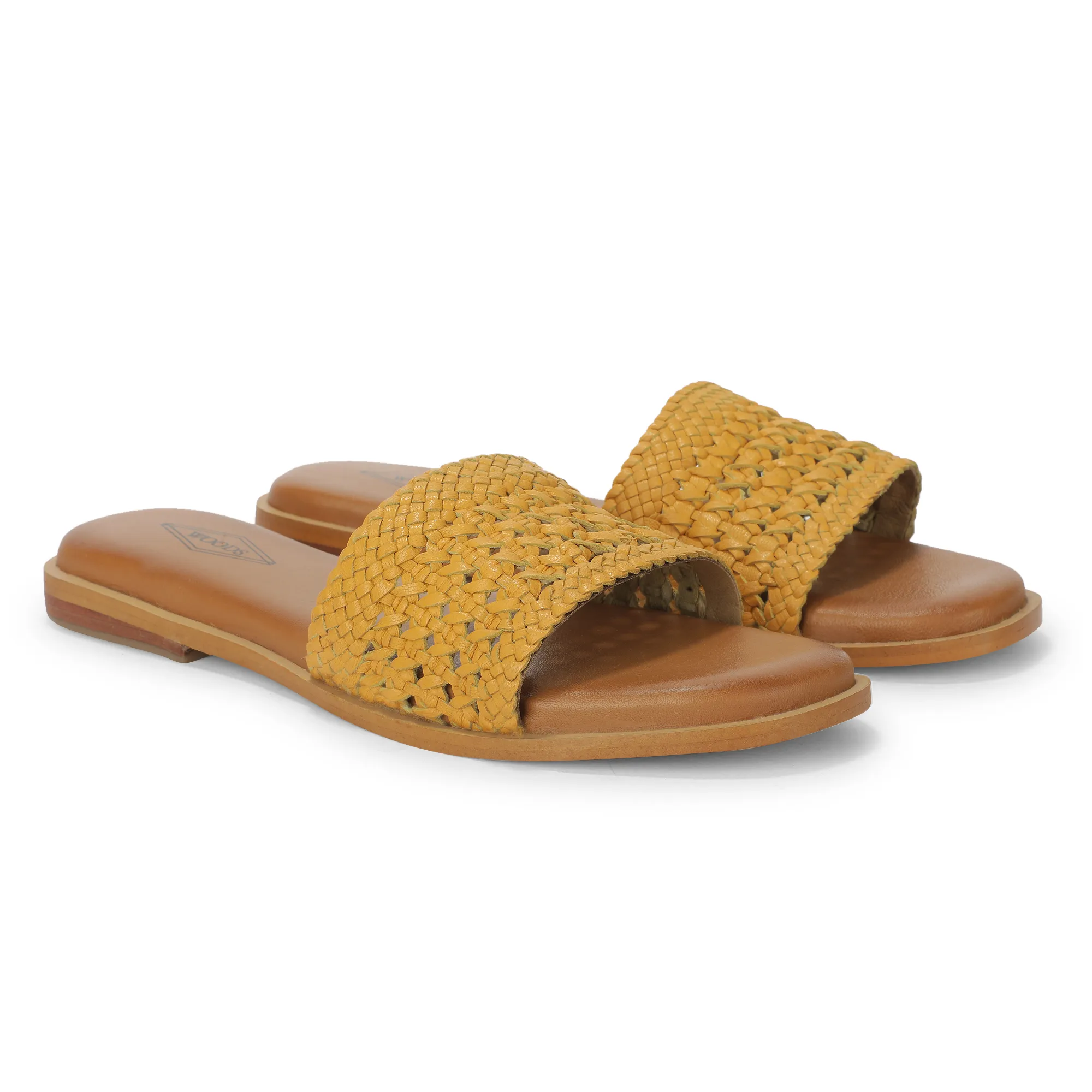 Woods  Elegant Yellow Ladies Slipper - Thumbnail 8