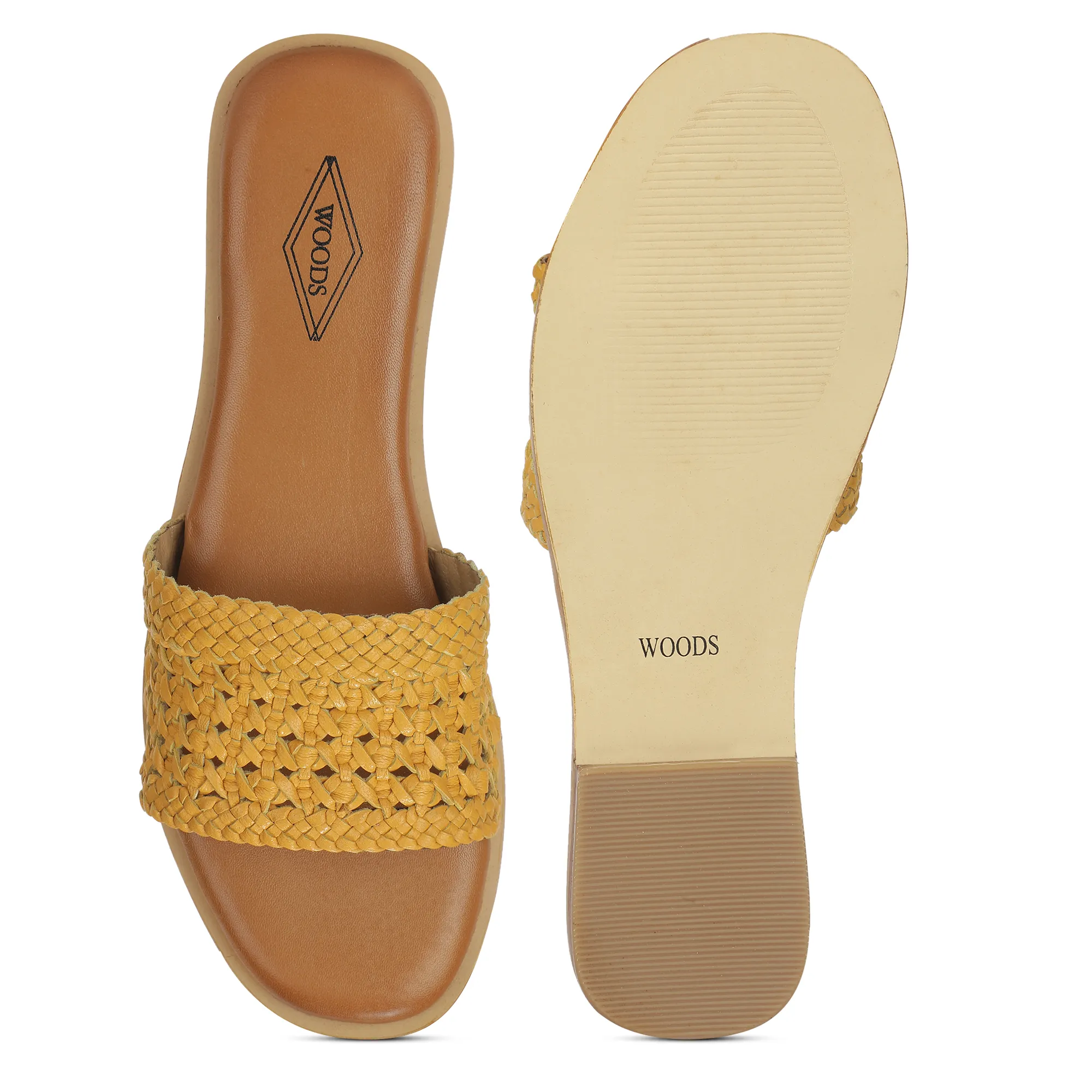 Woods  Elegant Yellow Ladies Slipper - Thumbnail 9