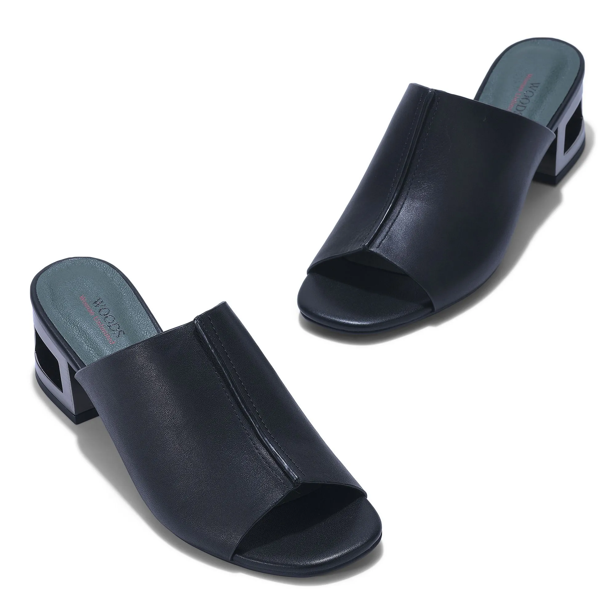 Woods BLACK peep-toes sandals - Thumbnail 2
