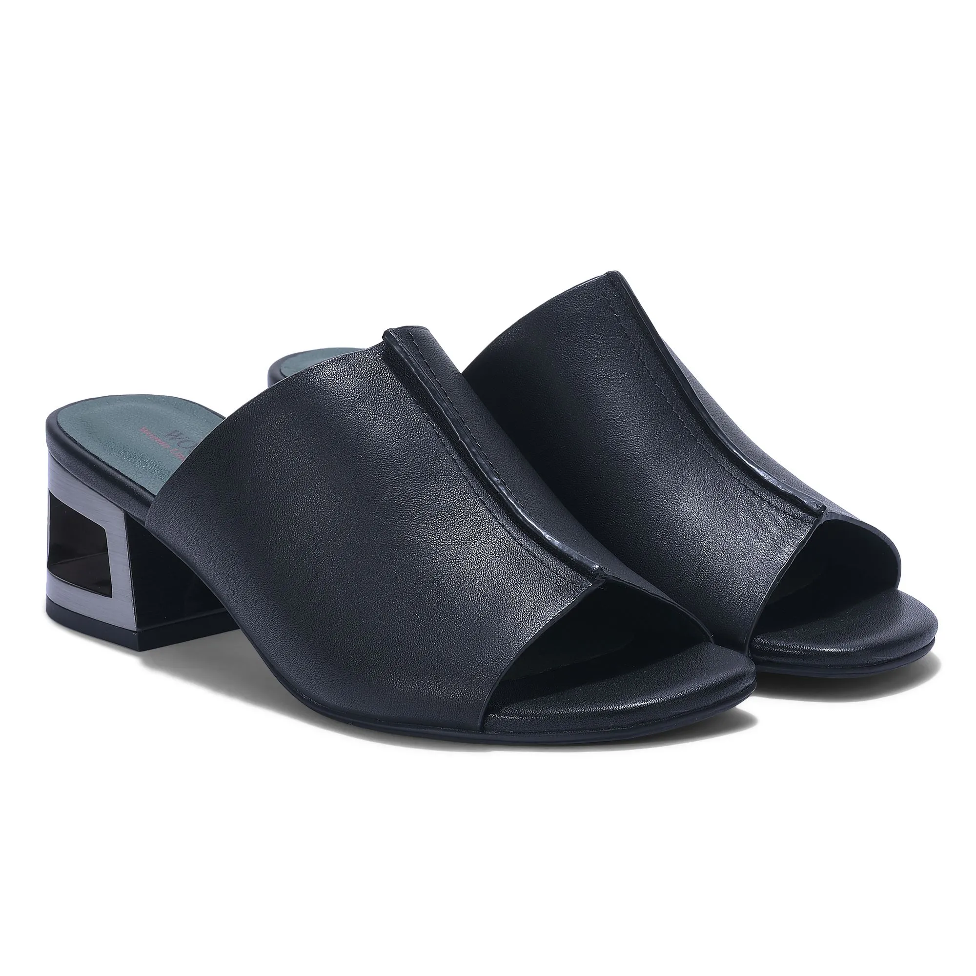 Woods BLACK peep-toes sandals - Thumbnail 6