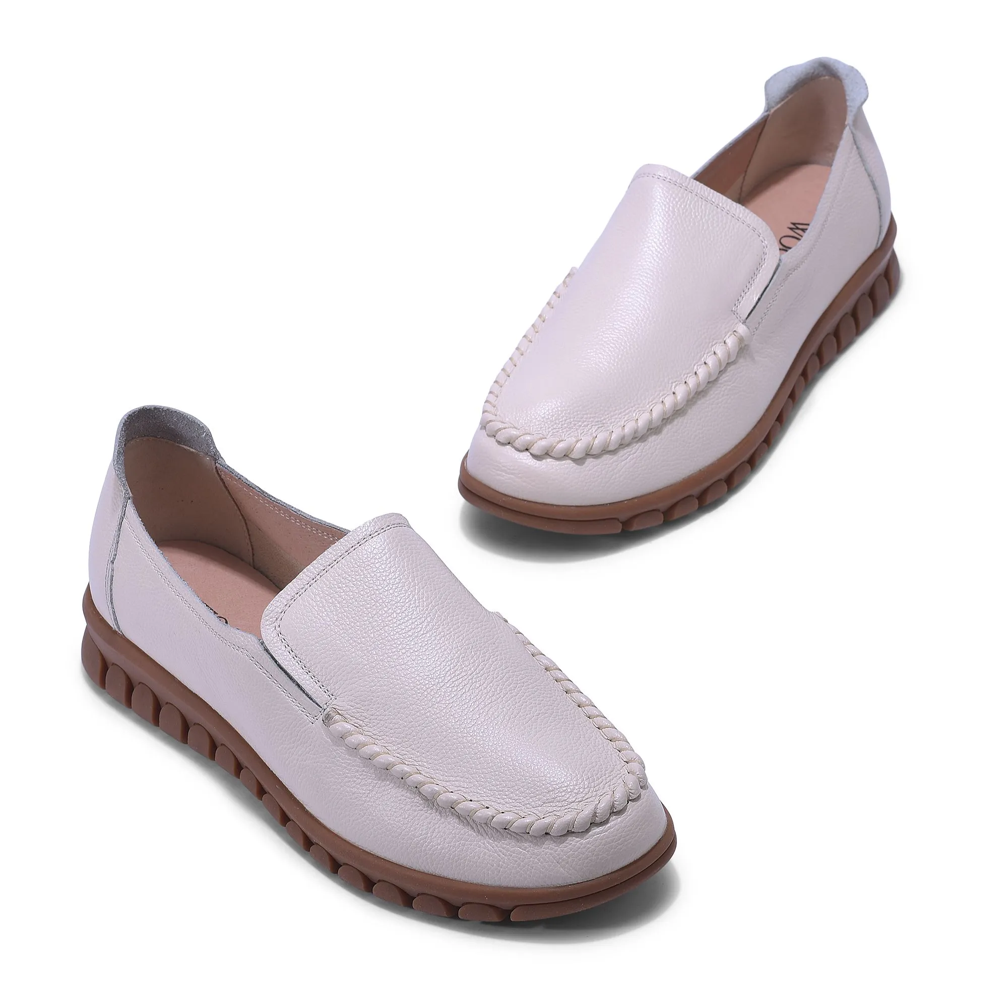 BEIGE Slip-on shoes for women - Thumbnail 2
