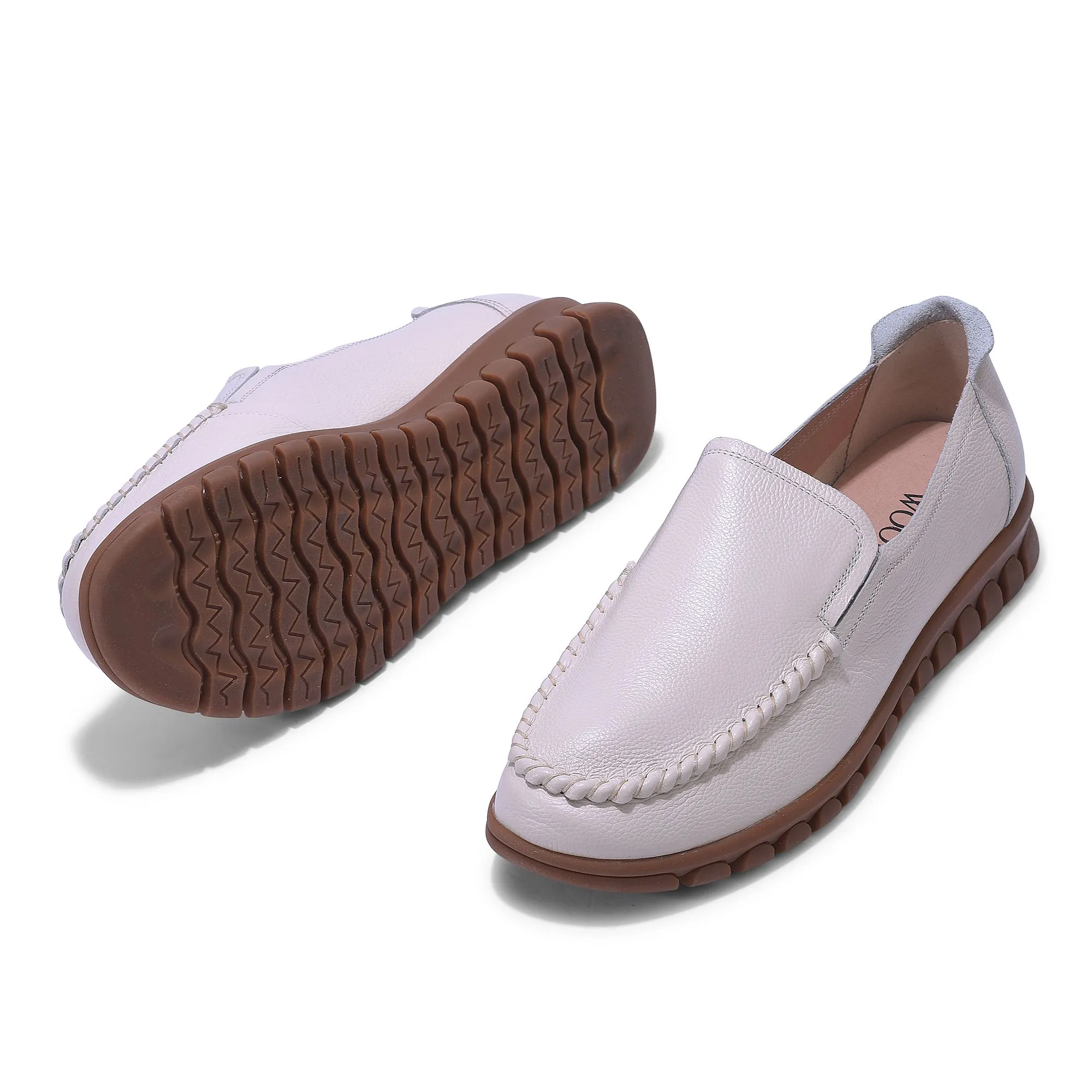 BEIGE Slip-on shoes for women - Thumbnail 4