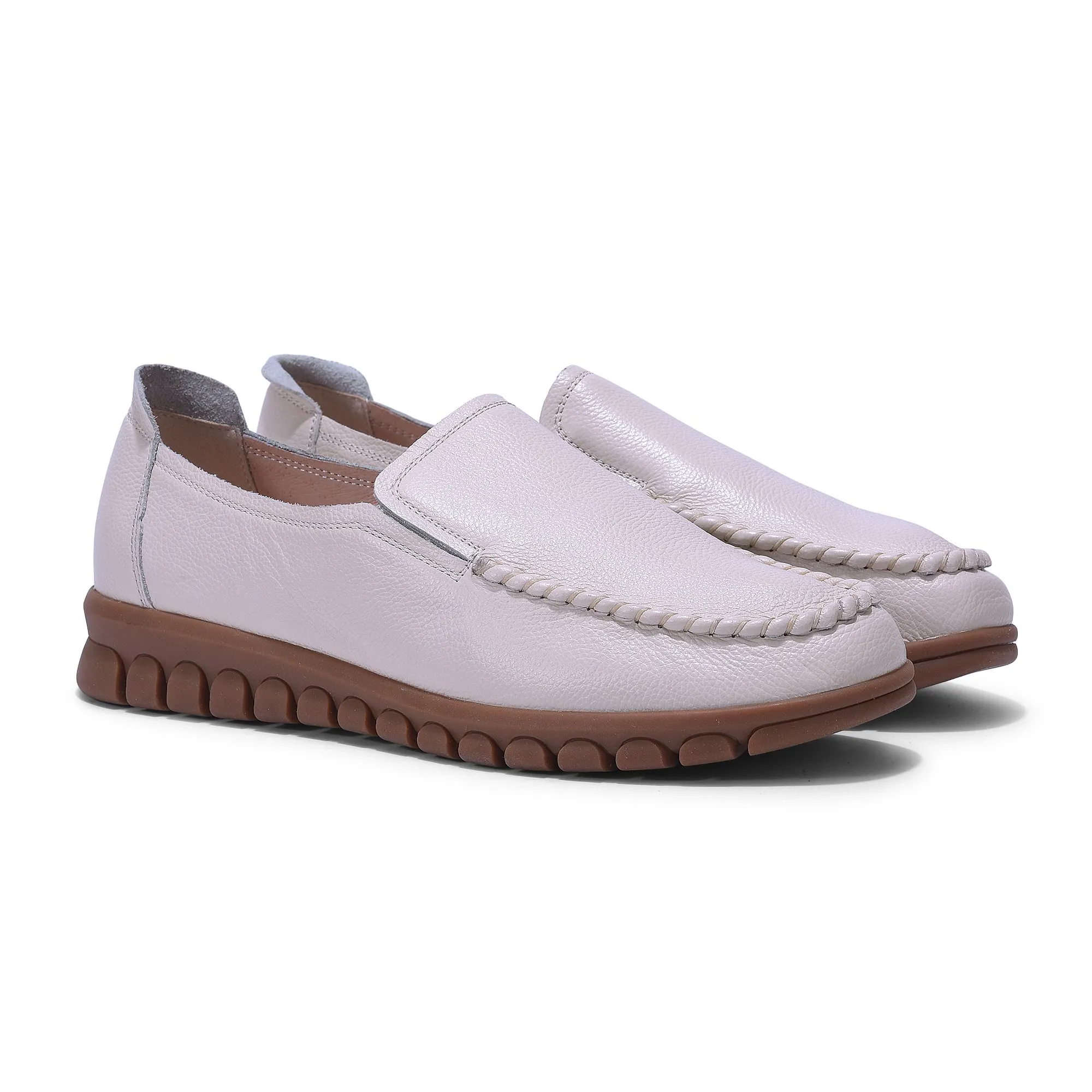BEIGE Slip-on shoes for women - Thumbnail 6