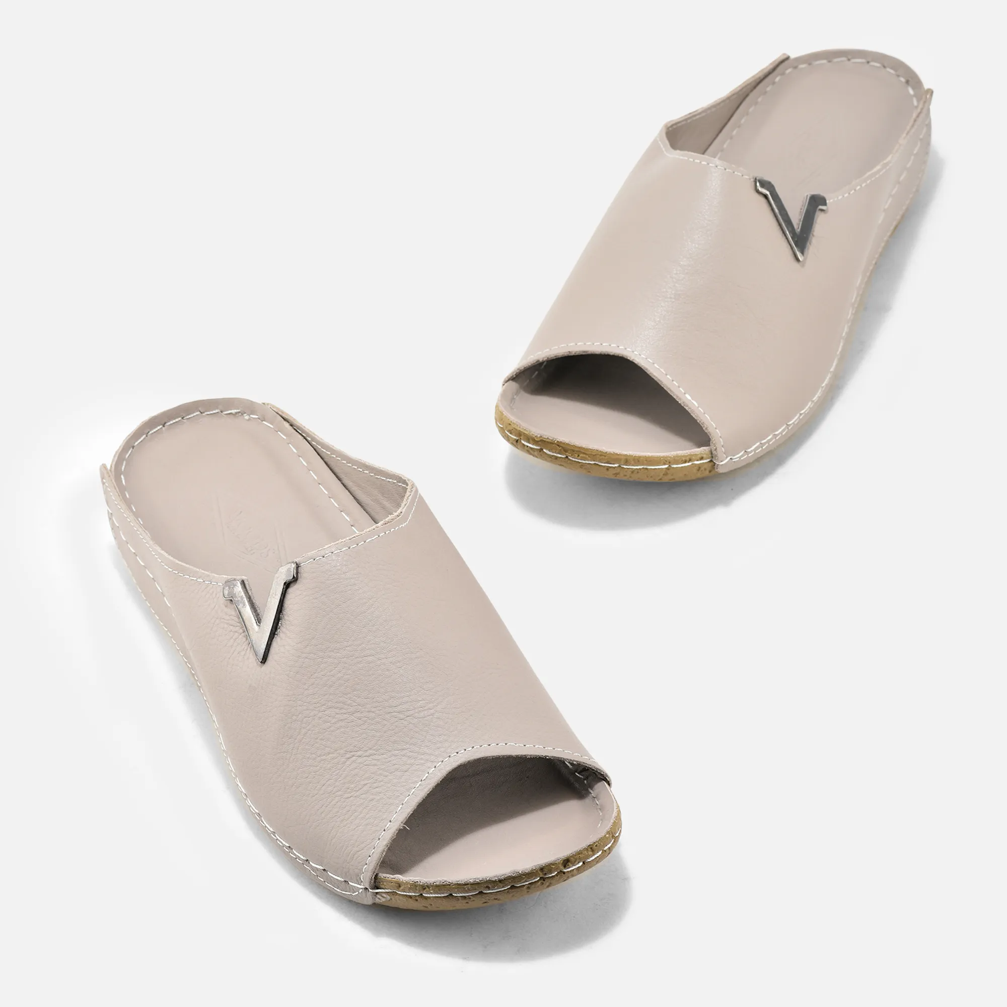 SGrey slipper for women - Thumbnail 2