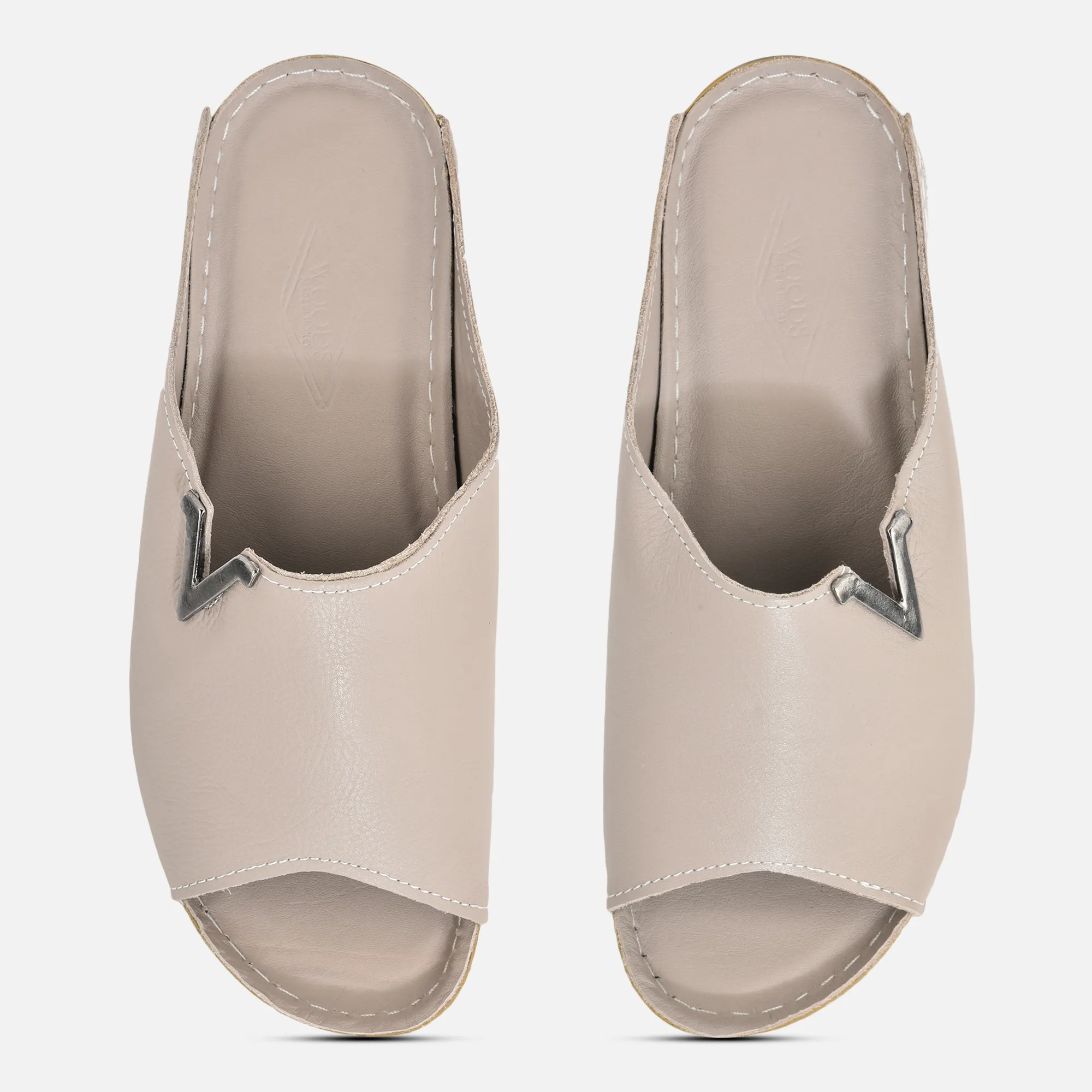 SGrey slipper for women - Thumbnail 4