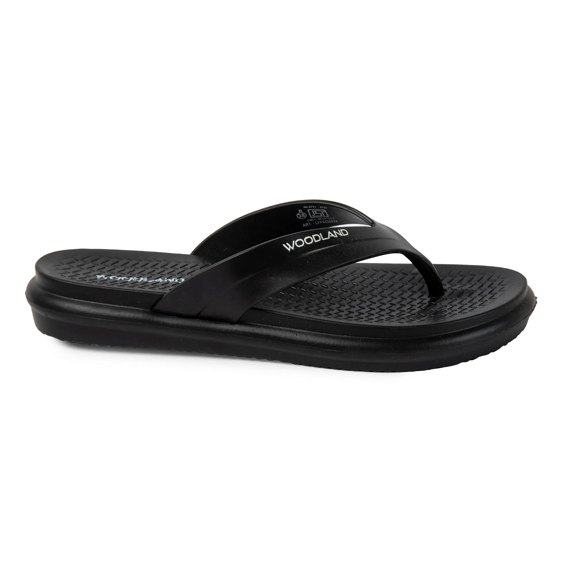 Woodland Black EasyGlide EVA Women Casual Slippers - Thumbnail 2