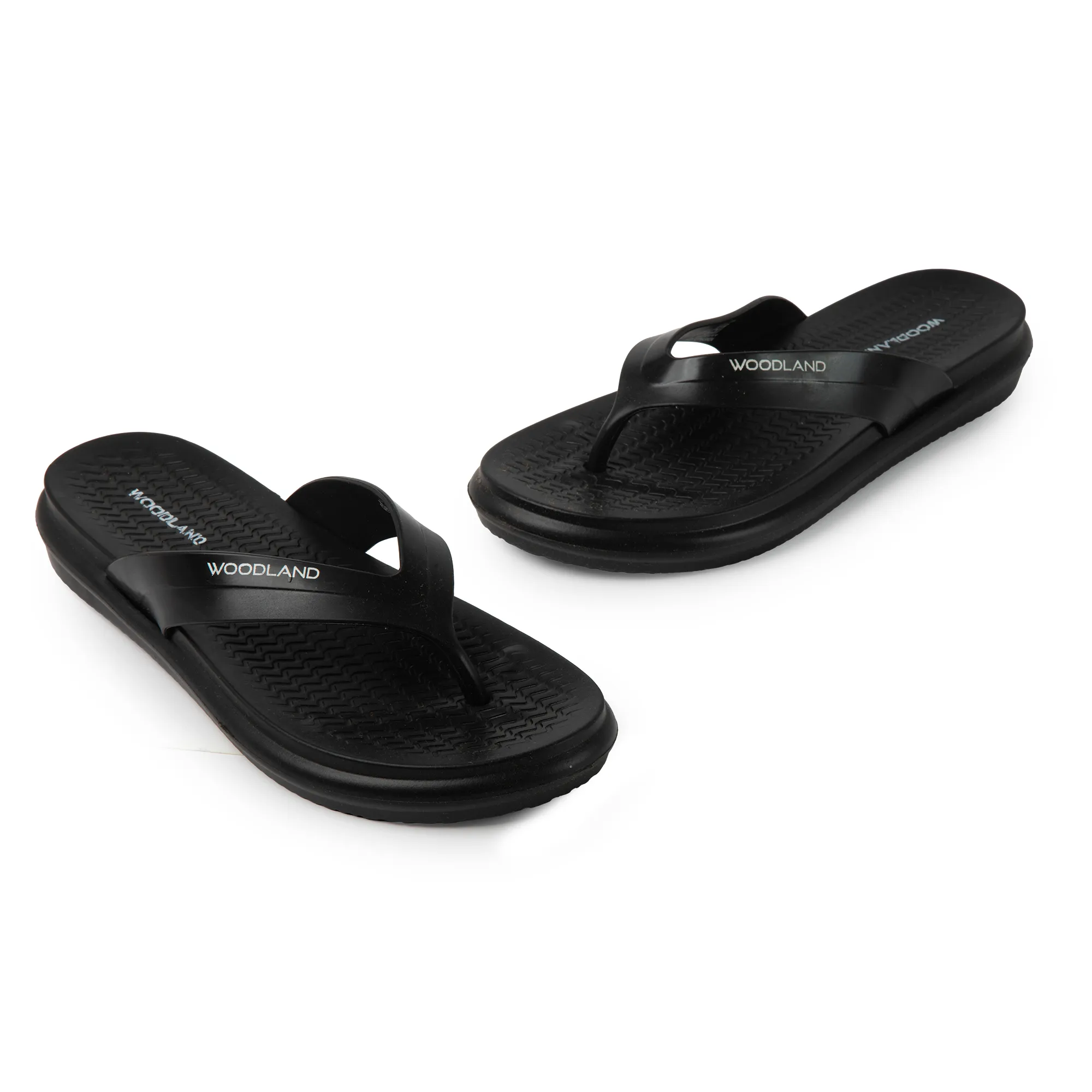 Woodland Black EasyGlide EVA Women Casual Slippers - Thumbnail 4