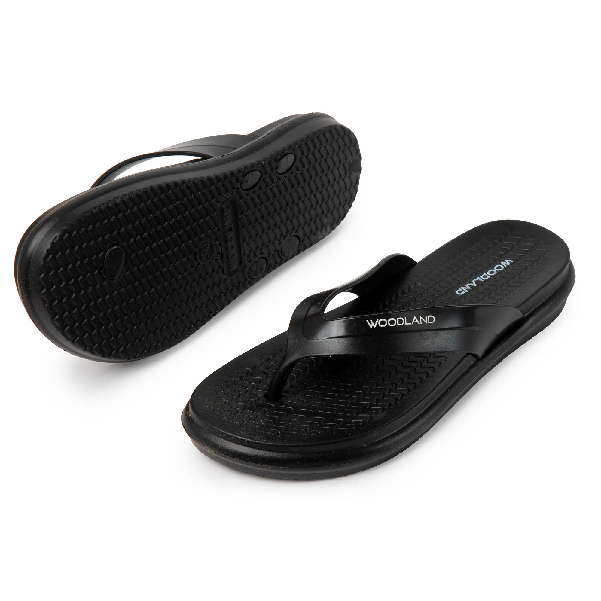 Woodland Black EasyGlide EVA Women Casual Slippers - Thumbnail 6