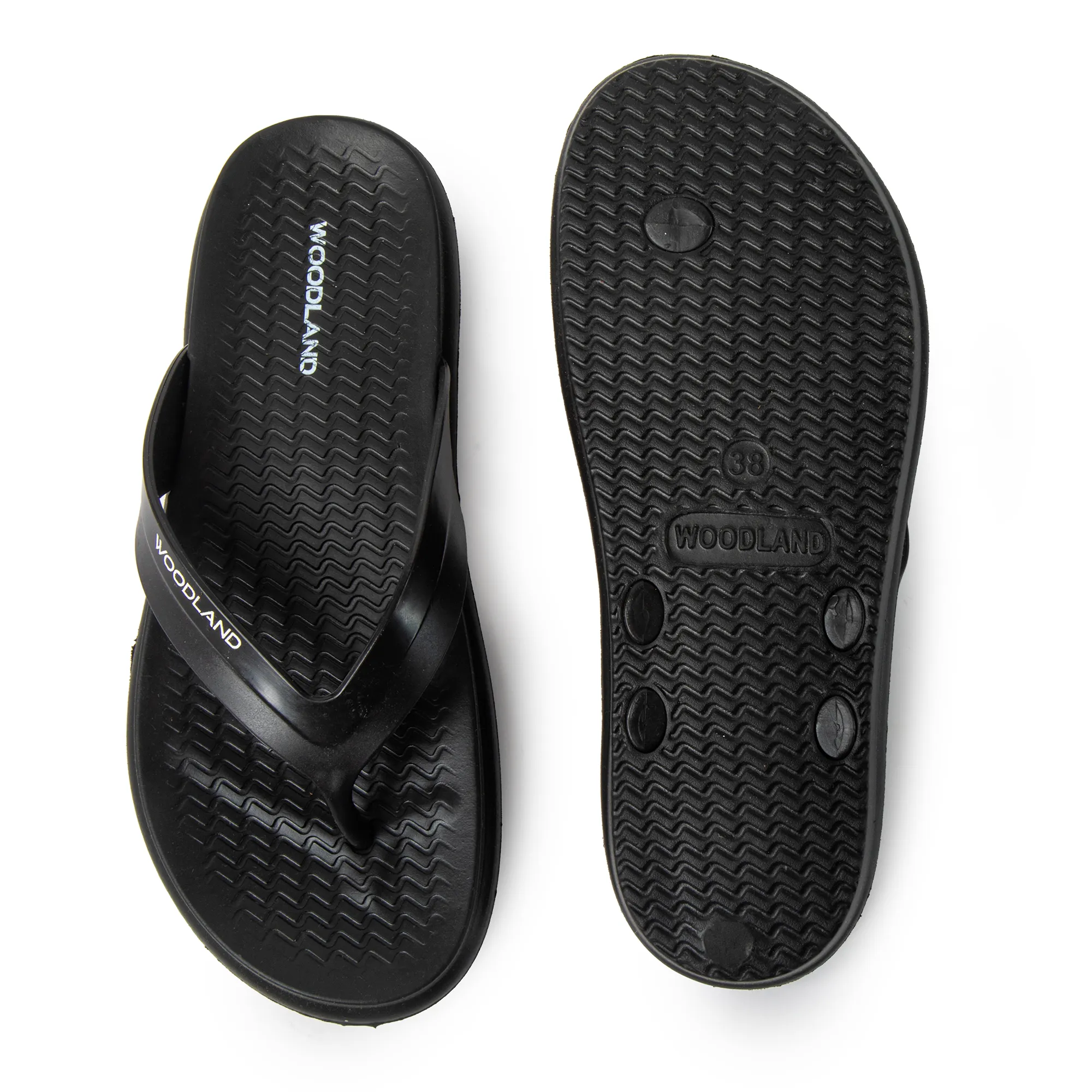 Woodland Black EasyGlide EVA Women Casual Slippers - Thumbnail 9