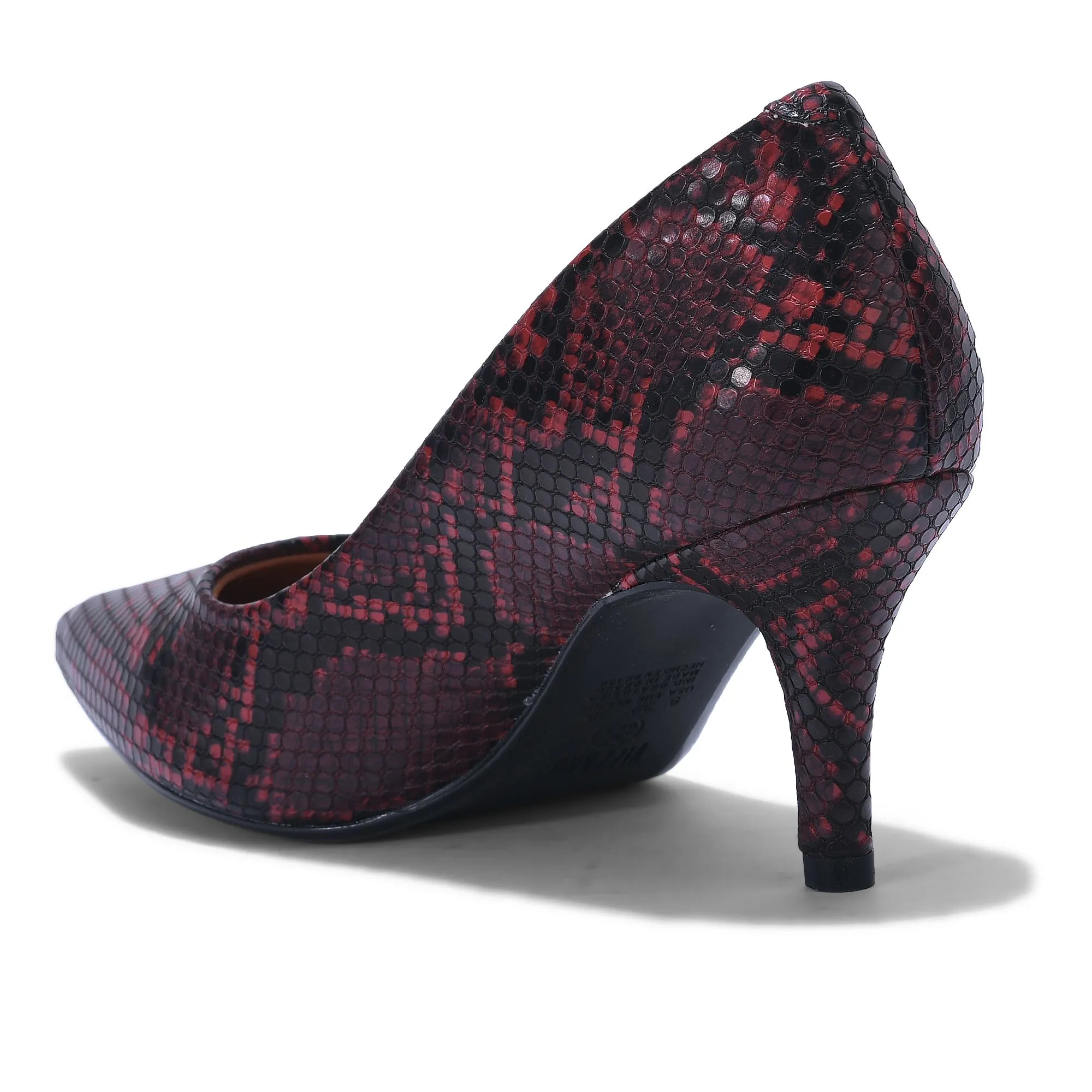 Red pointed toe pumps - Thumbnail 5