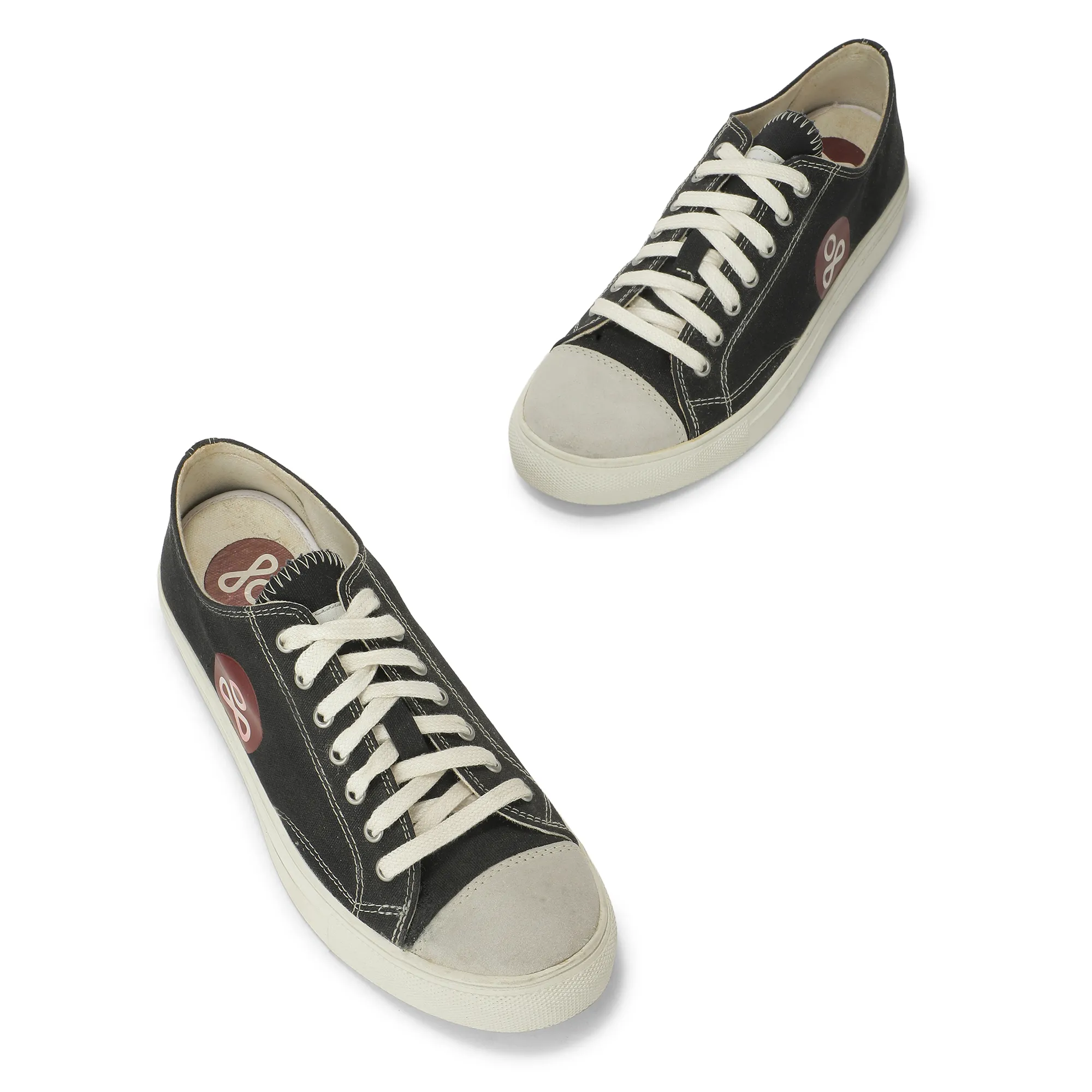 A SKATING MONK Canvas Black Ladies Shoes - Thumbnail 4