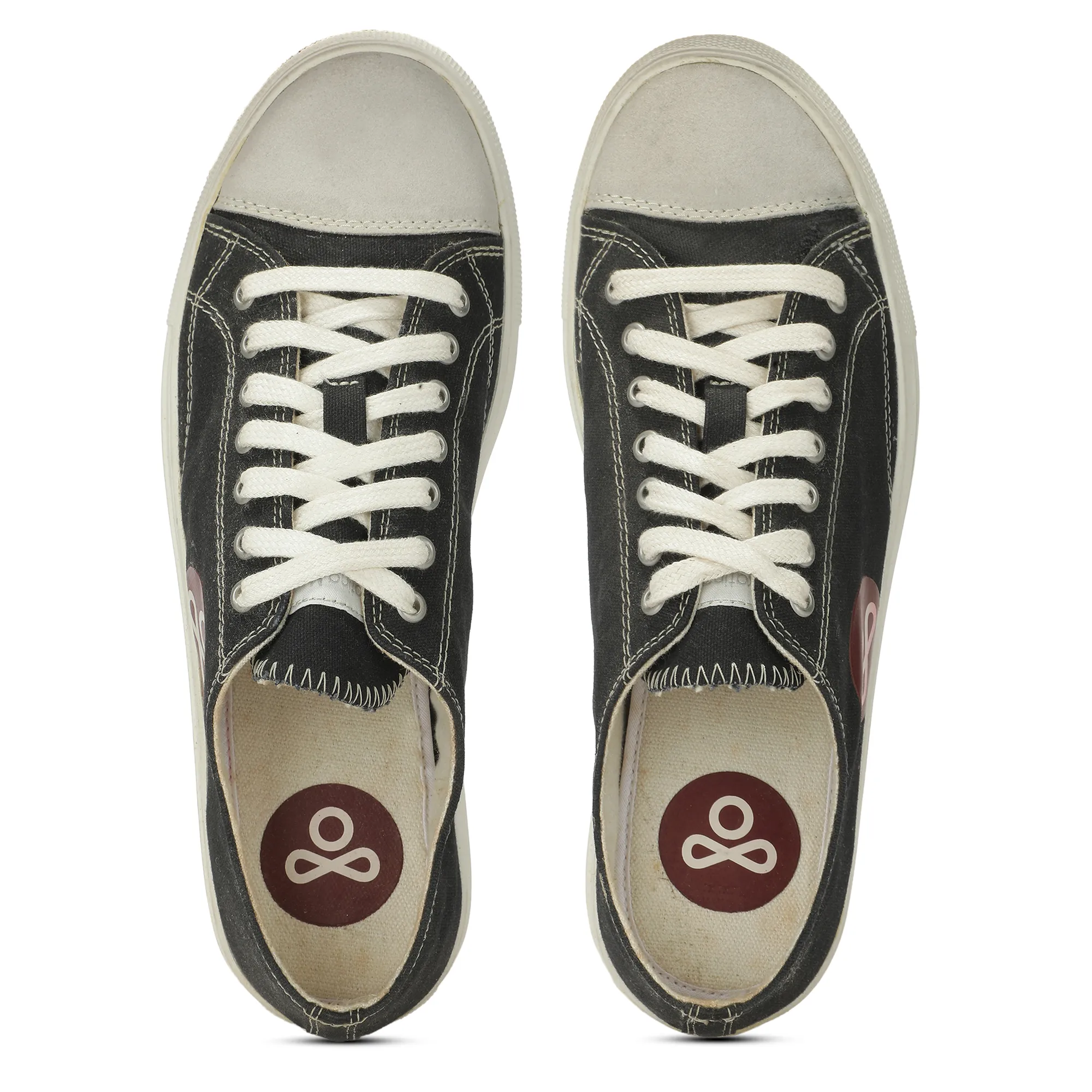 A SKATING MONK Canvas Black Ladies Shoes - Thumbnail 5