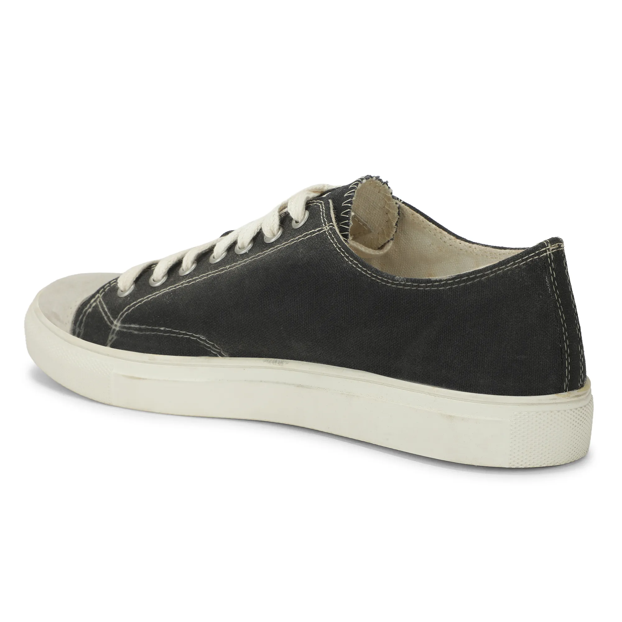 A SKATING MONK Canvas Black Ladies Shoes - Thumbnail 7