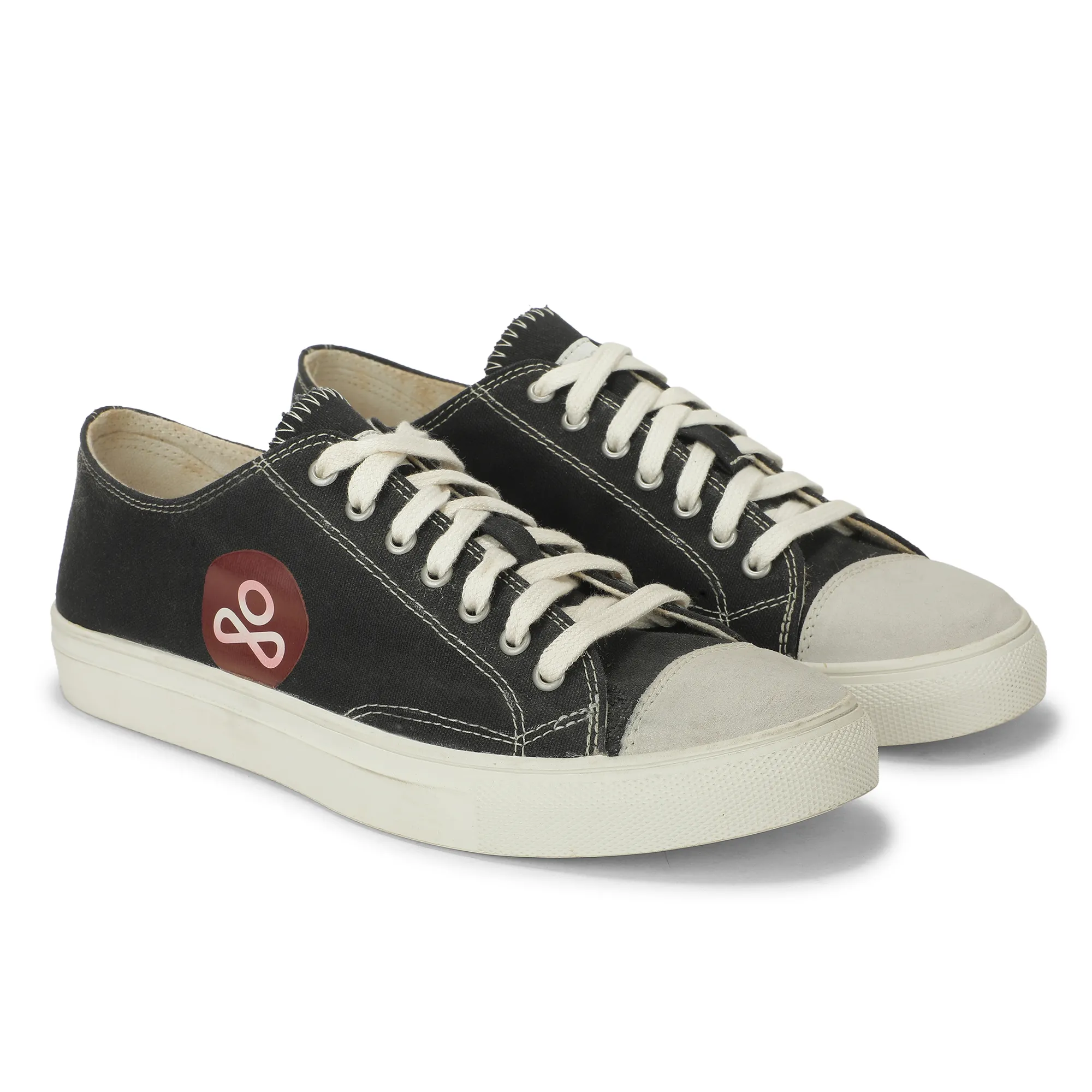 A SKATING MONK Canvas Black Ladies Shoes - Thumbnail 8