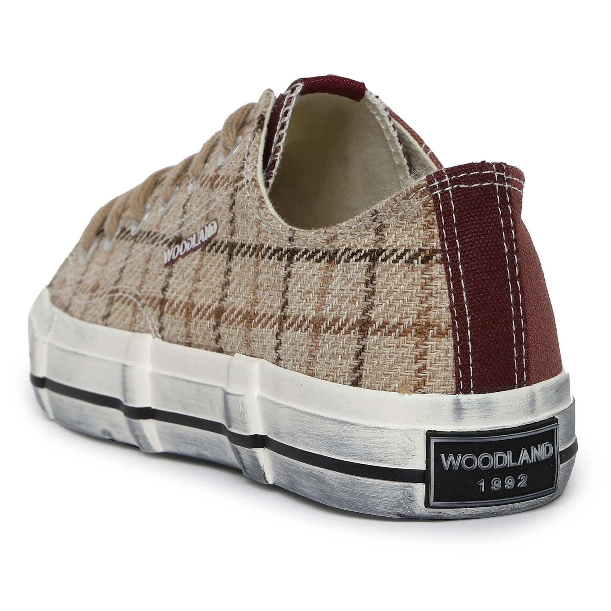 Brown/maroon Canvas shoes for women - Thumbnail 5