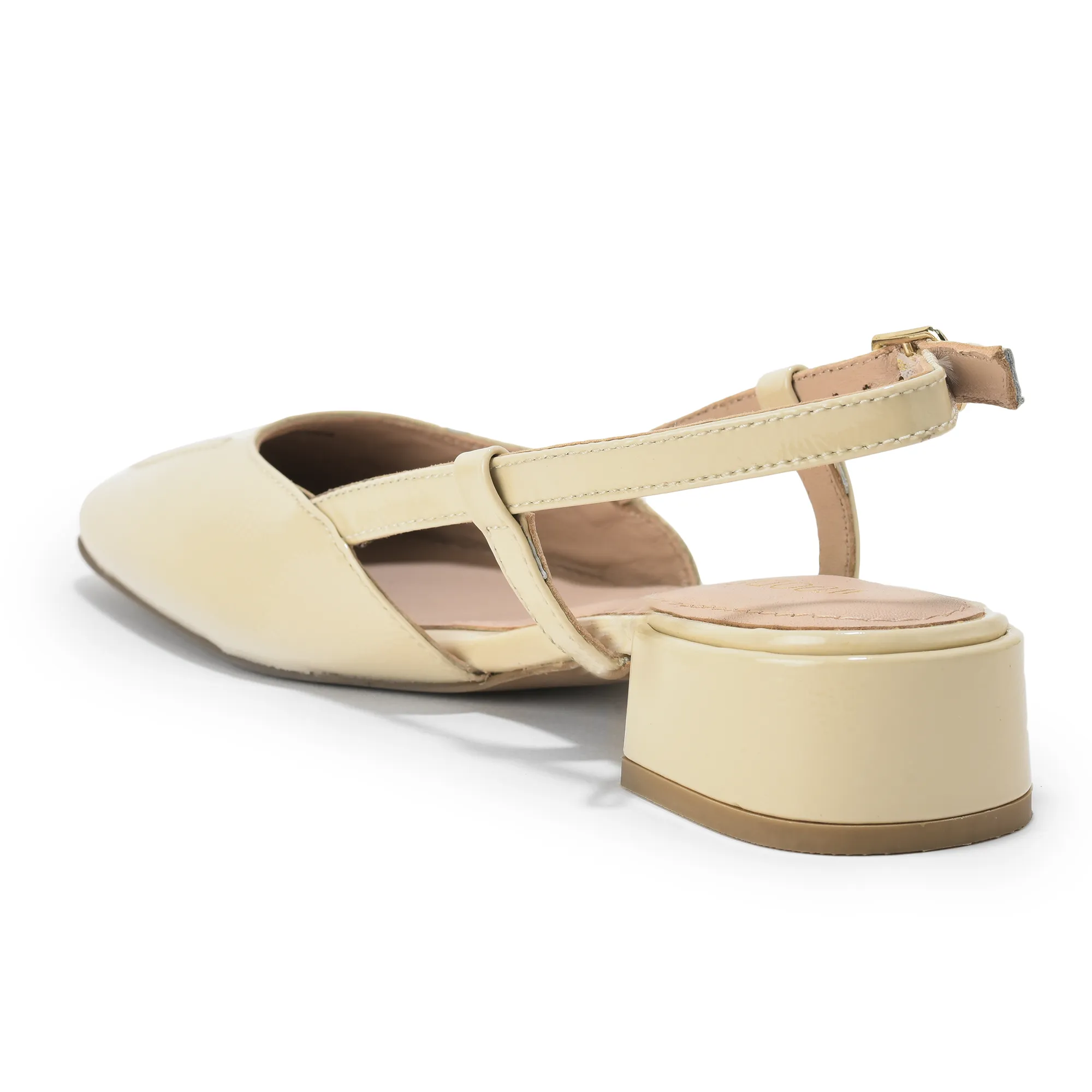 Versatile Beige Heel Sandals for Ladies - Thumbnail 5