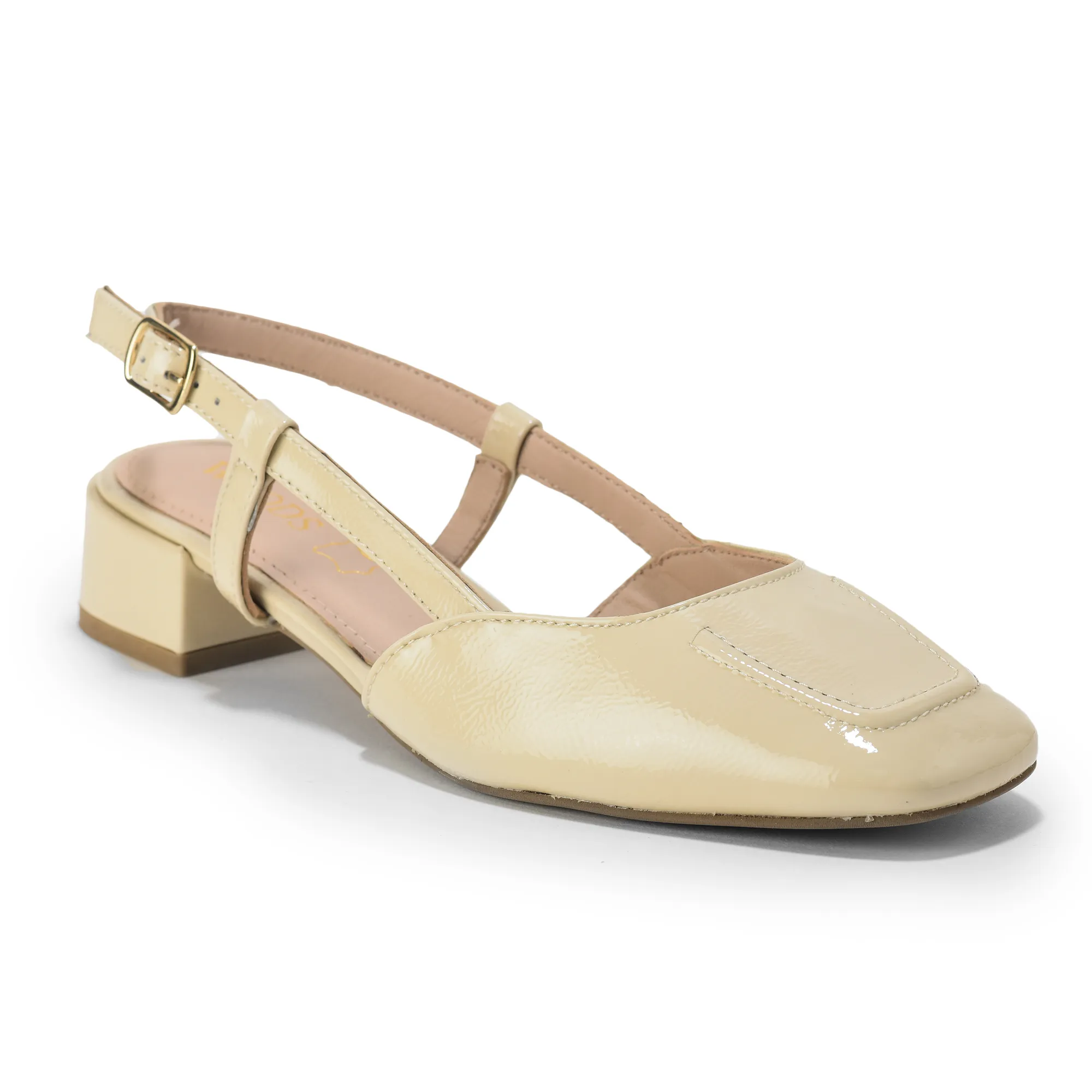 Versatile Beige Heel Sandals for Ladies - Thumbnail 8