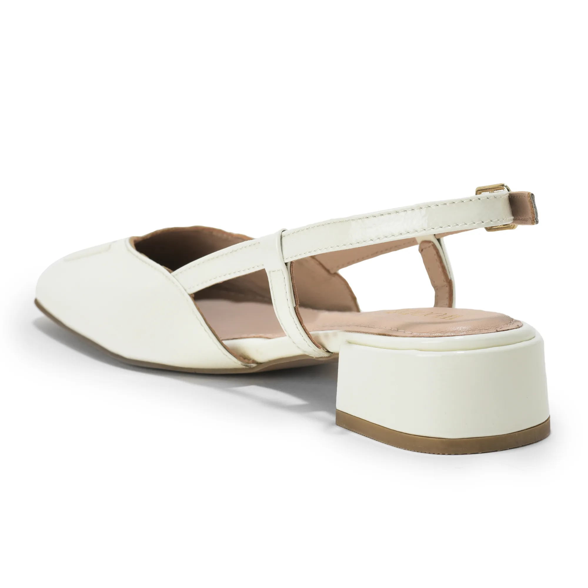Versatile White Heel Sandals for Ladies - Thumbnail 5